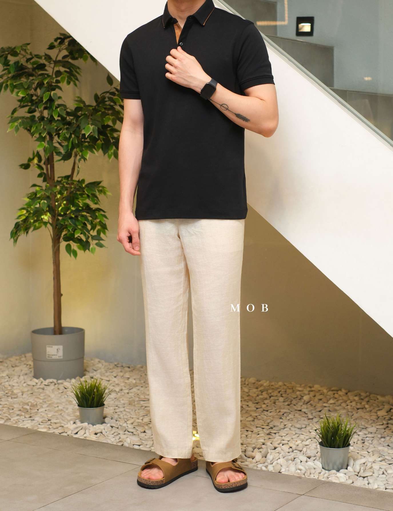 CLB02LIL002-003 Linen Luxury Pants Ivory White