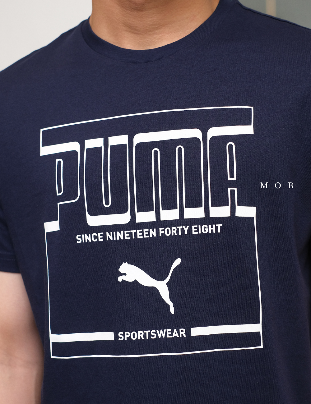 PMSST07010B Graphic Box 1948 SS Tee Navy