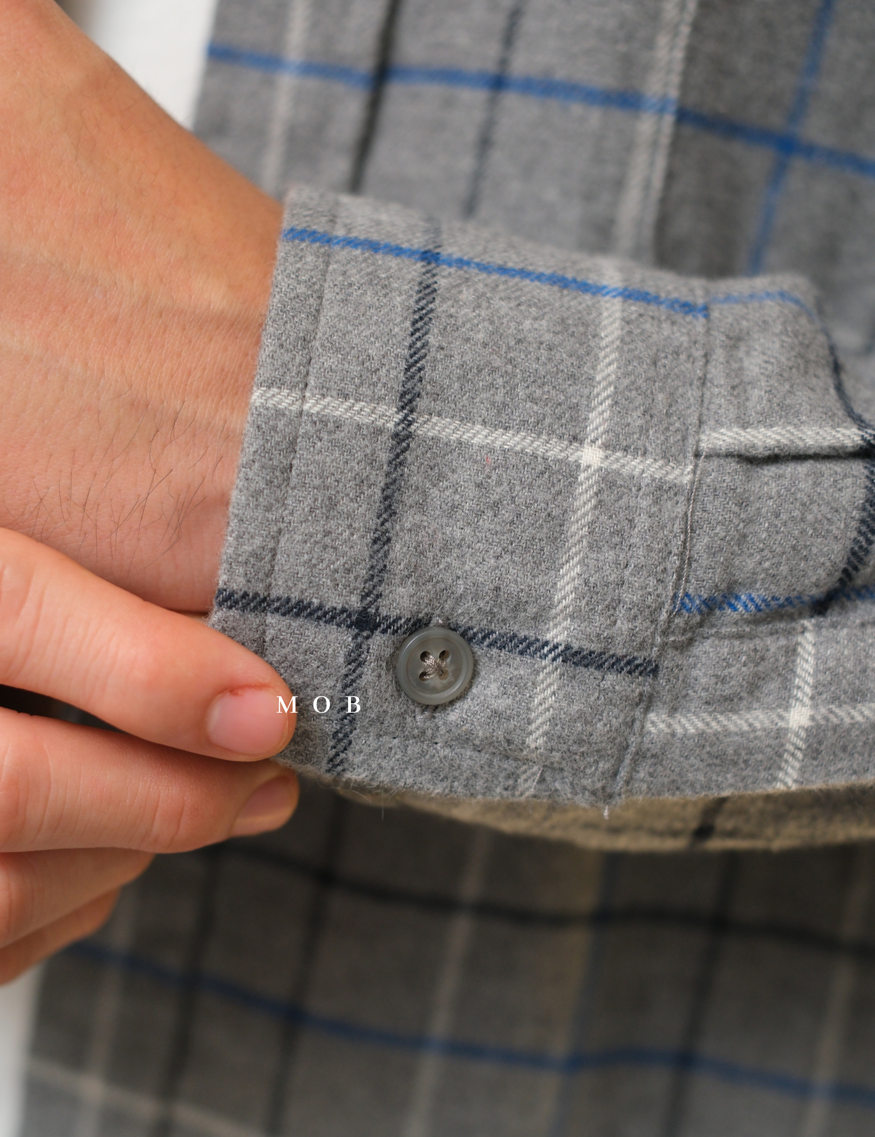 CNBLSS01004 Flannel LS Shirt Grey Plaid