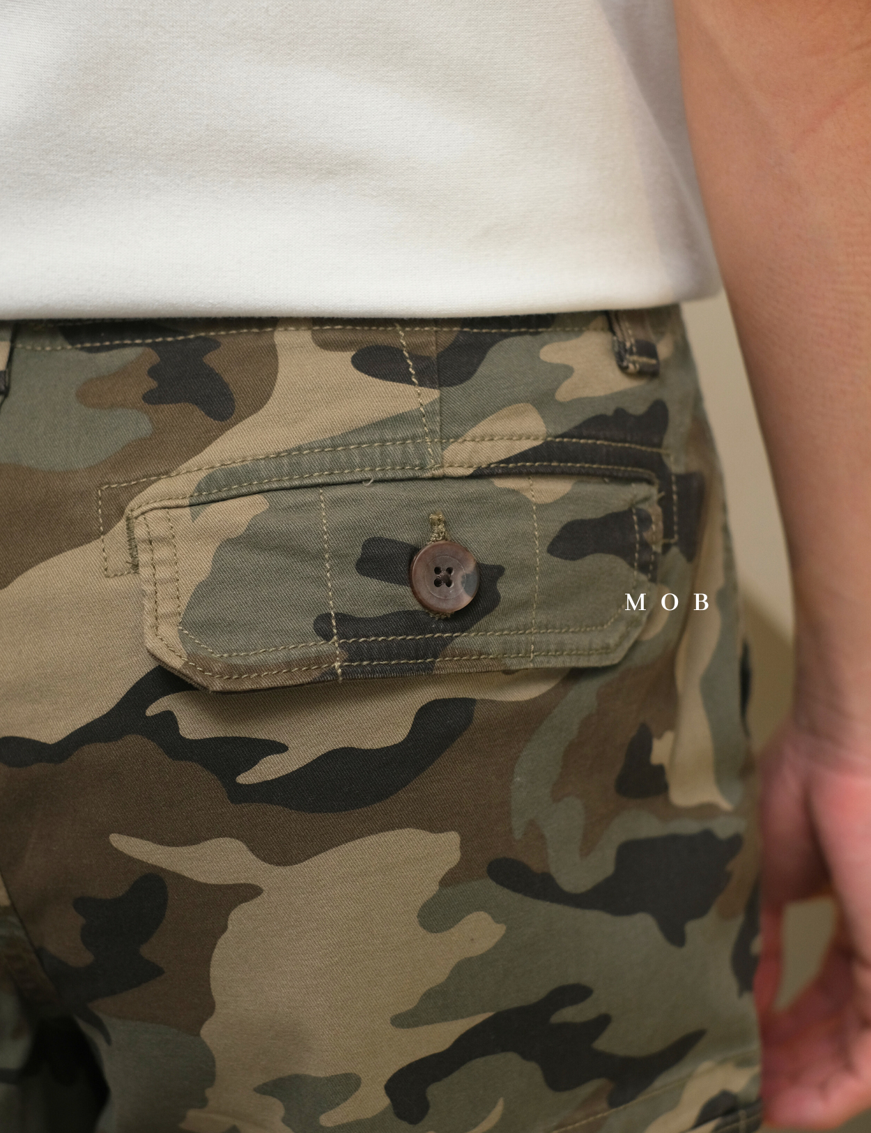 UPSR01001 Ultimate Stretch Cargo Shorts Olive Camo