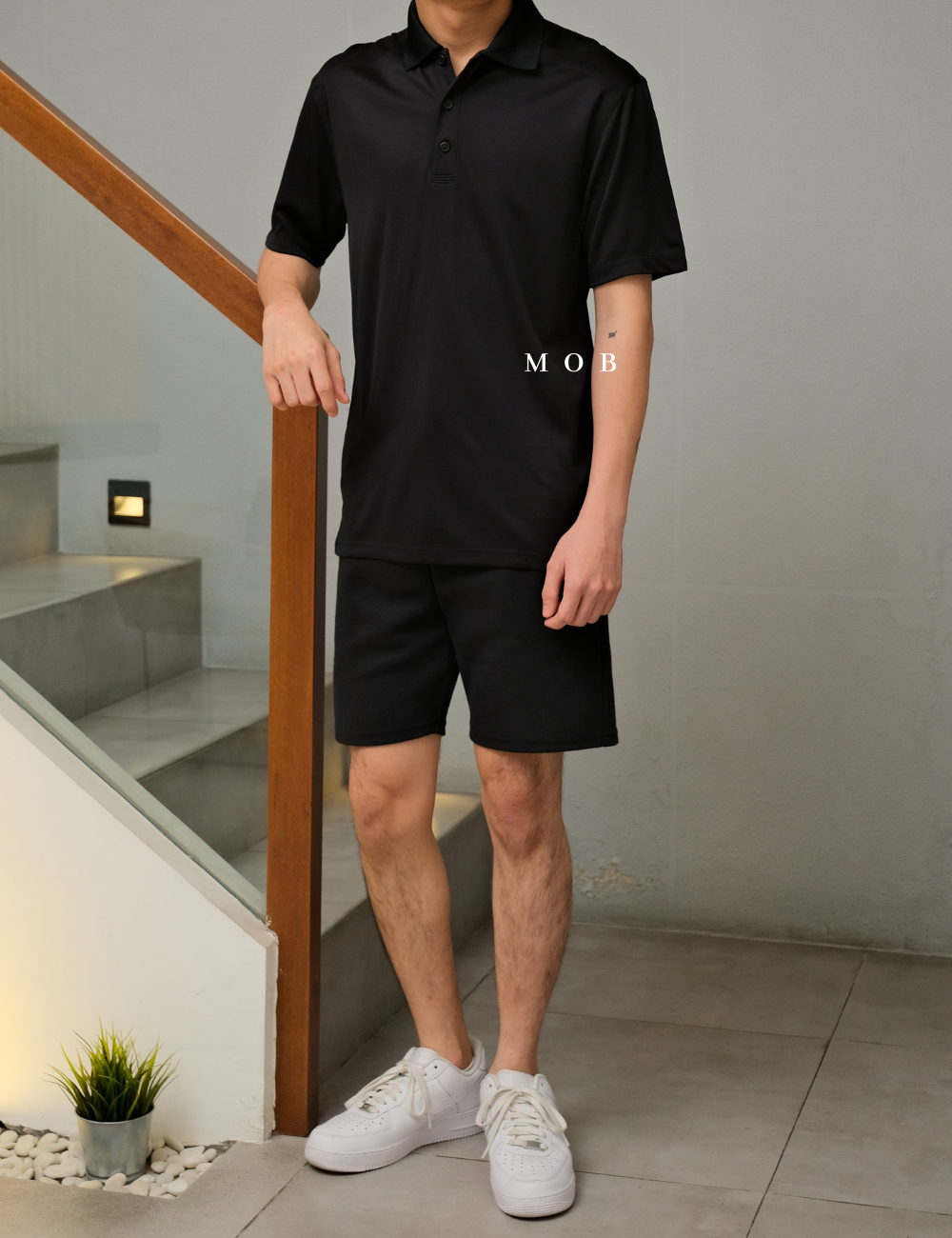 STPS01001 Micropique Sport-Wick Polo Black (S ONLY)