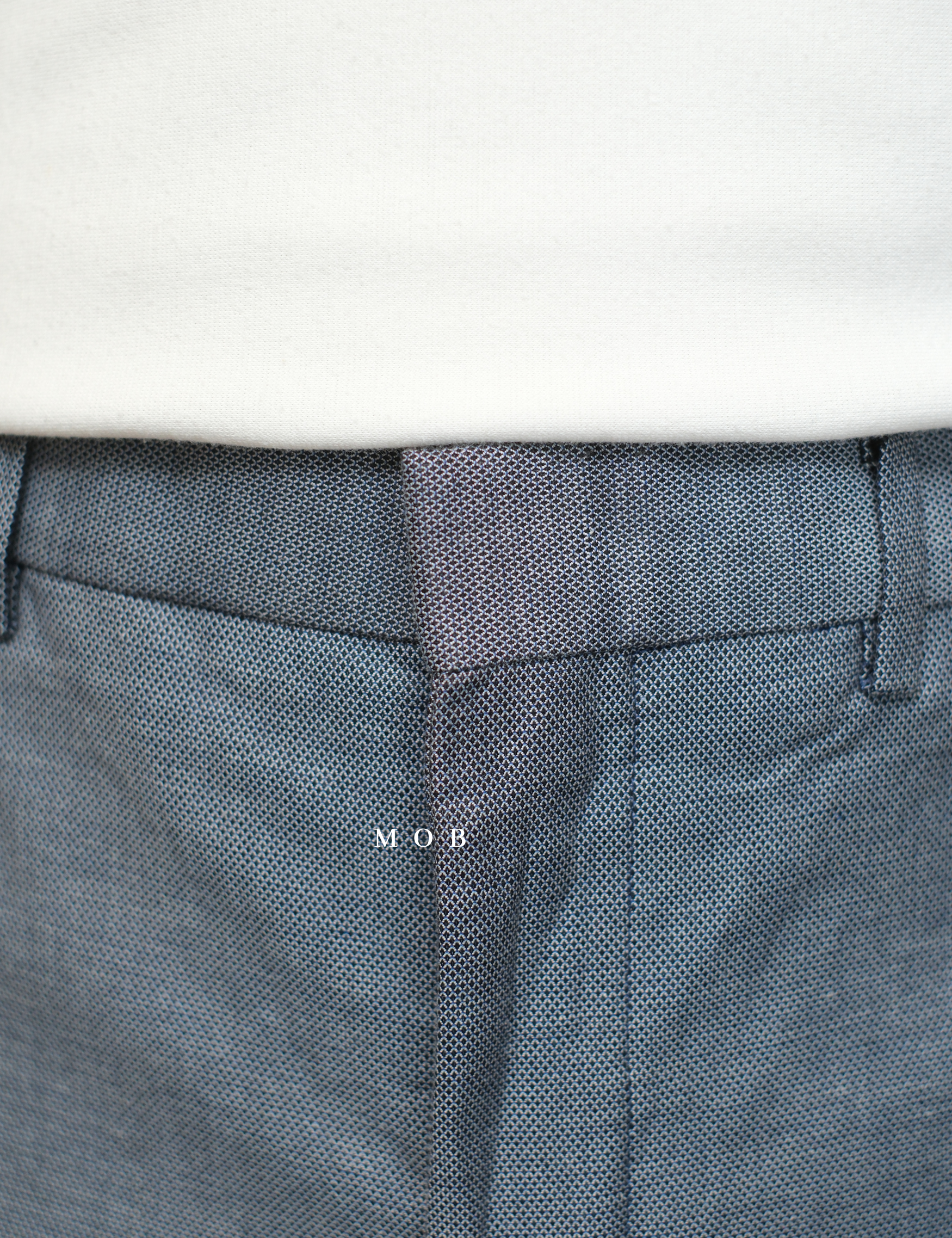 EXPT1402A Producer Modern Fit Pants Navy Grey Textured