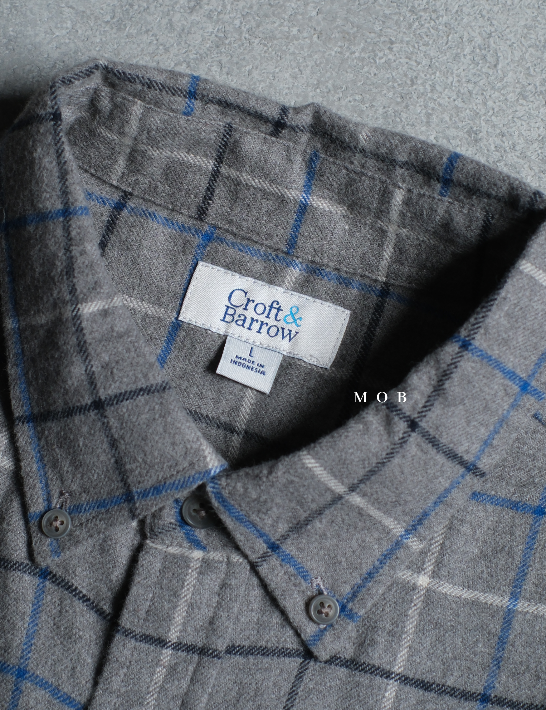 CNBLSS01004 Flannel LS Shirt Grey Plaid