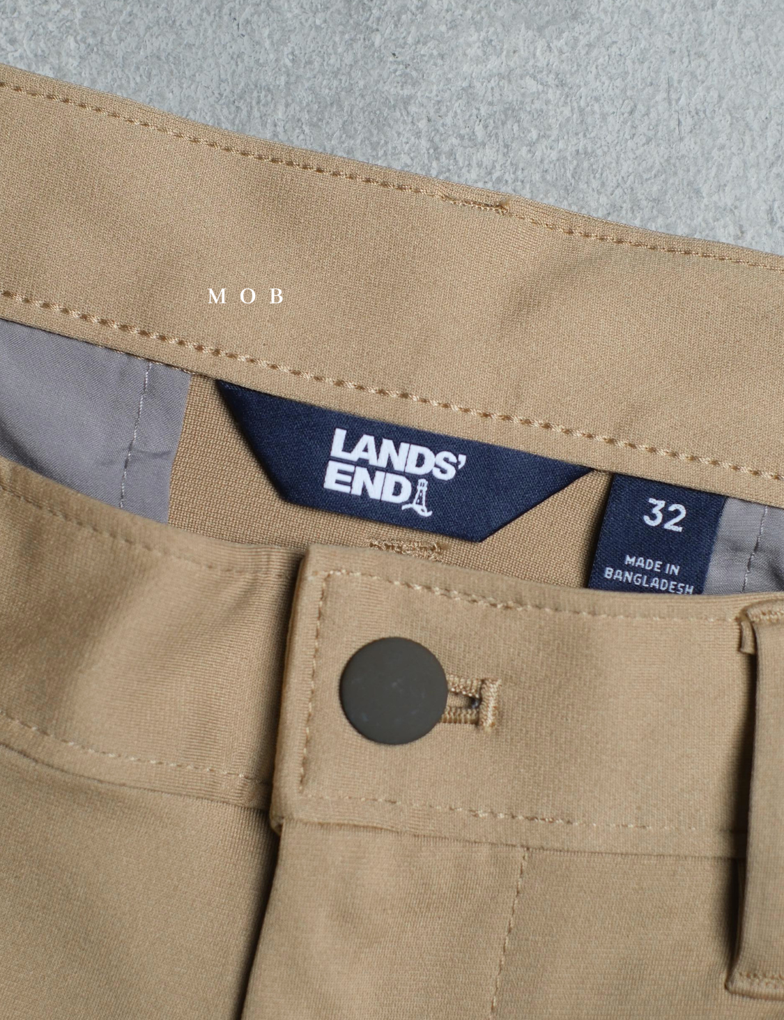 LEPT01004 Straight Leg Flex Performance Chino Pants Khaki