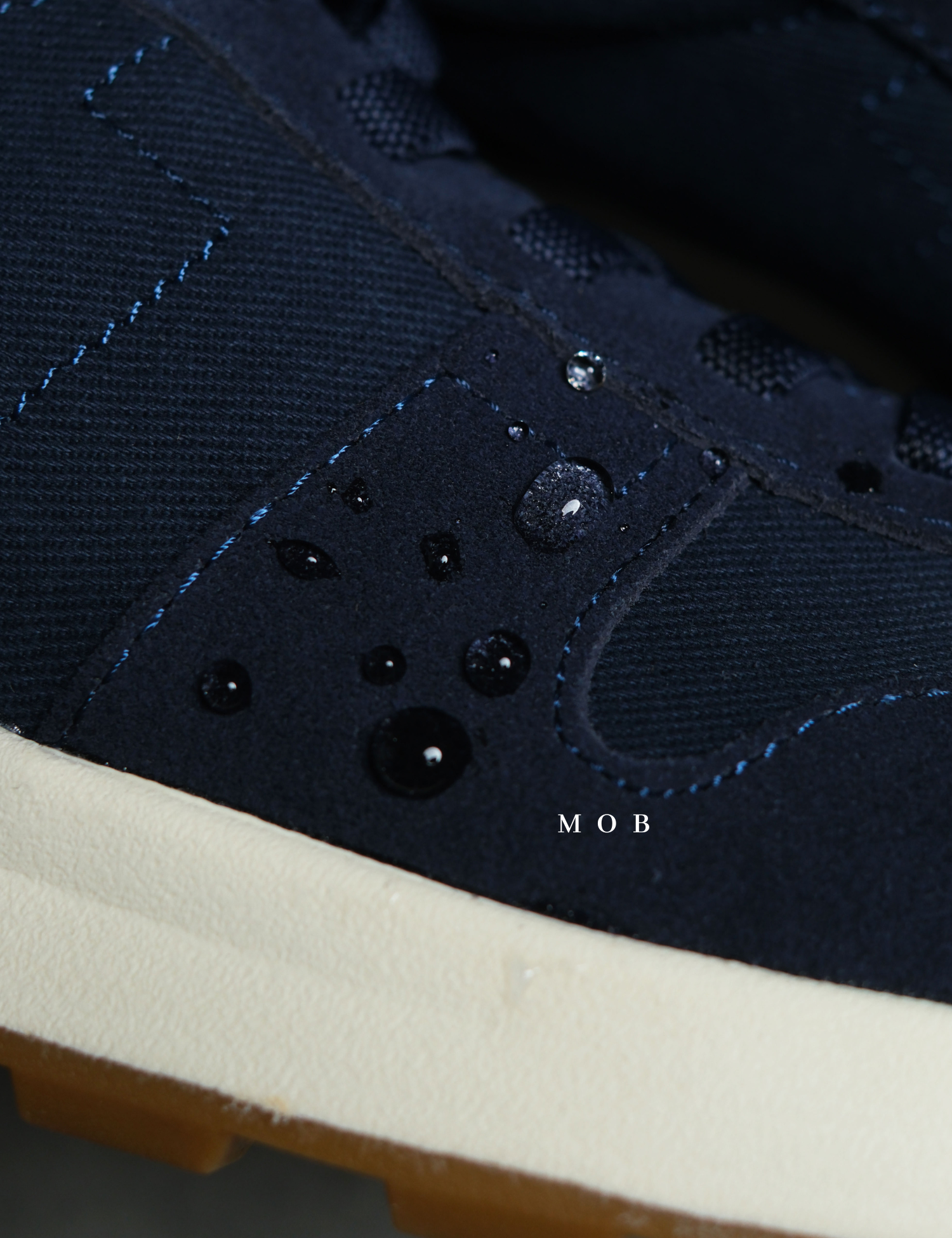 TMSSSH02001B TRVL LITE Retro Water Repellent Shoes Navy Vintage Twill