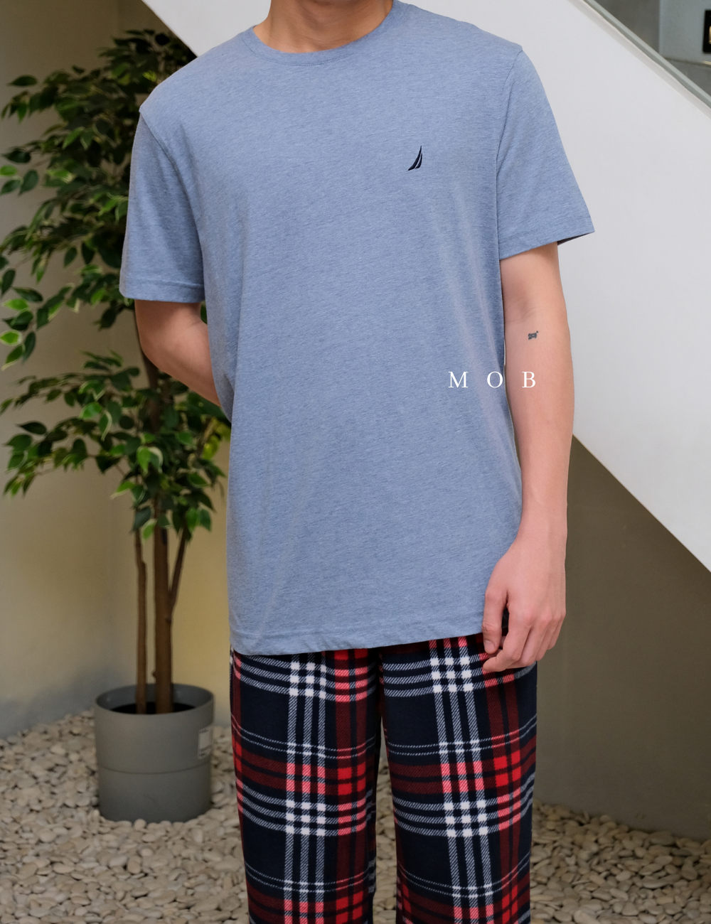NTSST01002 Crewneck SS Tee Blue Misty (L ONLY)
