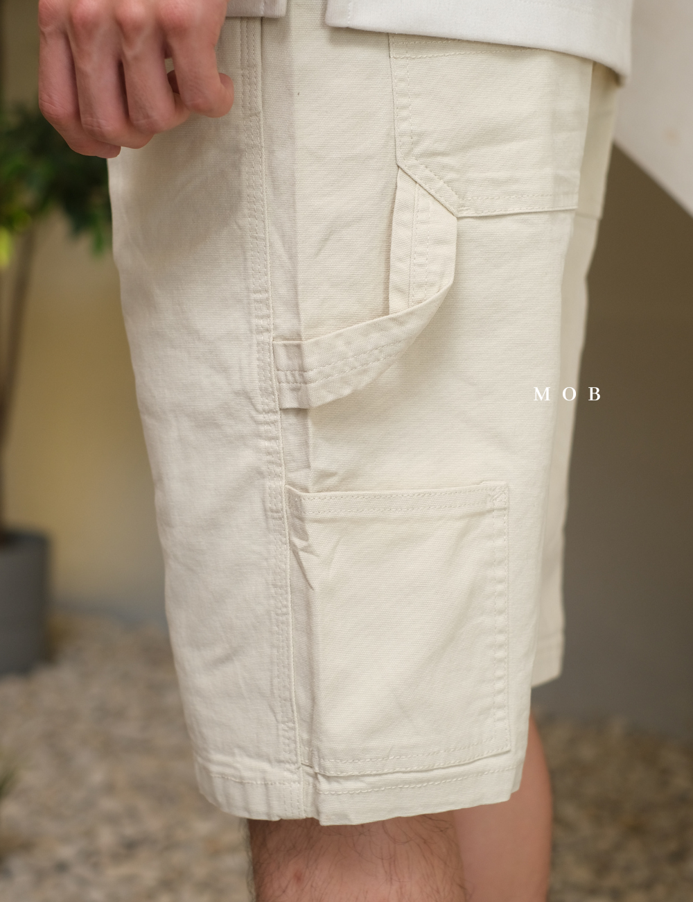 HMSR03002A Relaxed Carpenter Shorts Beige