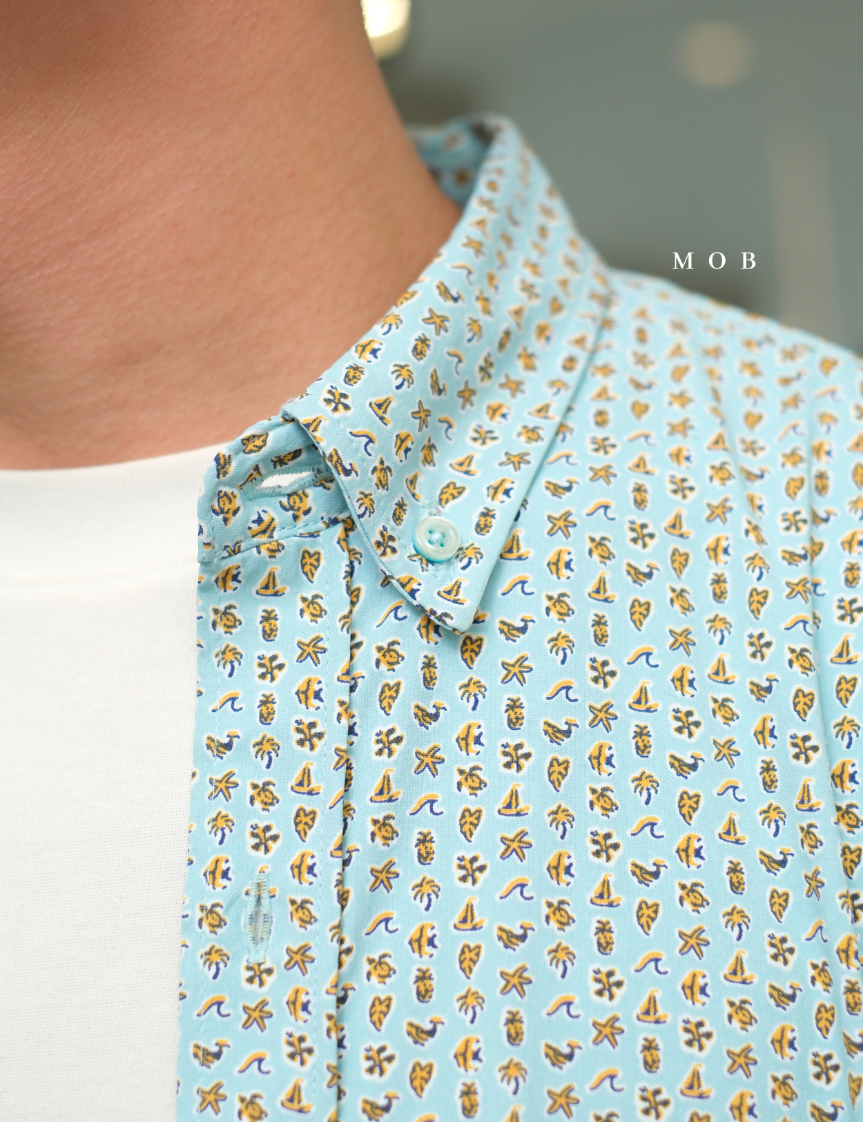 TORSSS01001B SS Shirt Celeste Blue Mix Ocean