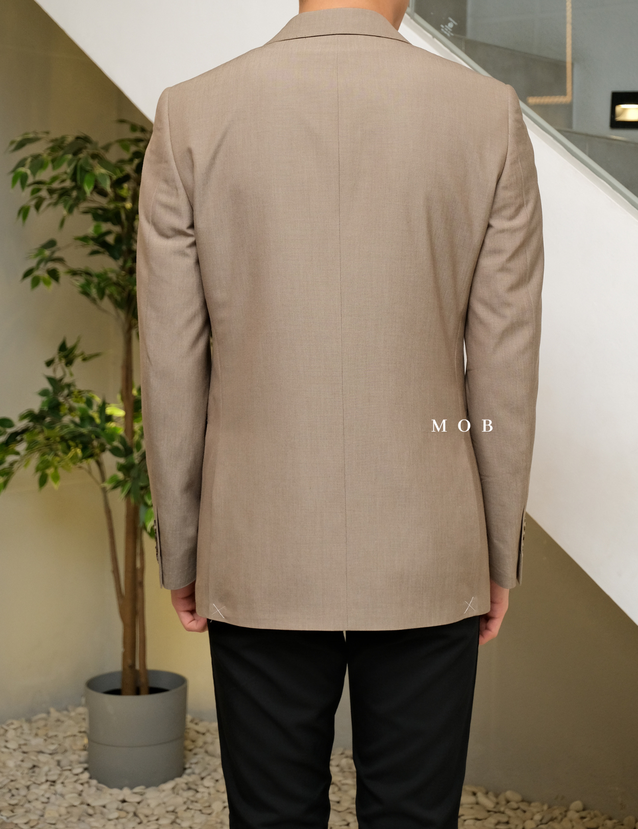 JFBZ01001A Slim Fit Blazer Brown