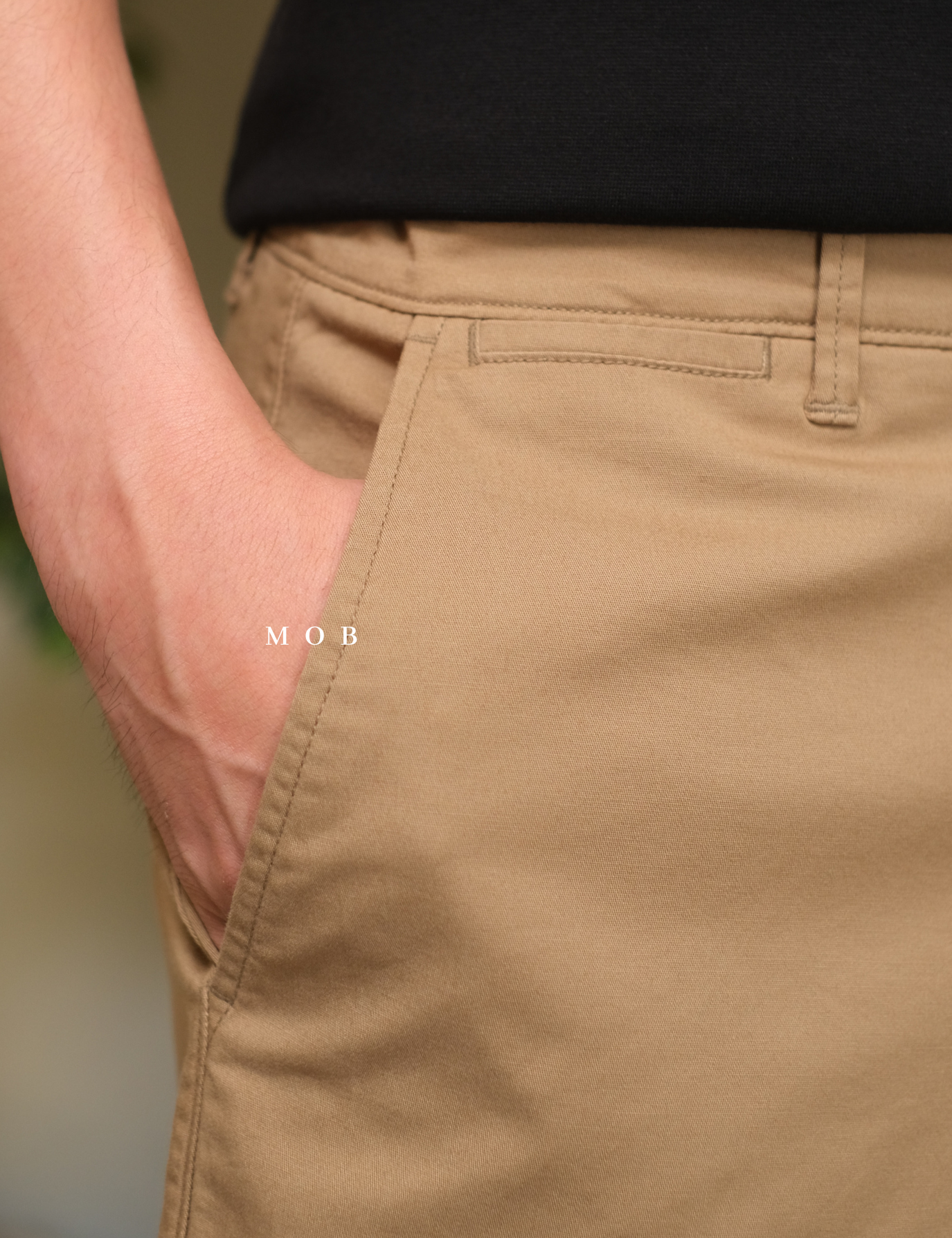 GFSR01001A Flat Front Shorts Brown (Inseam 9)