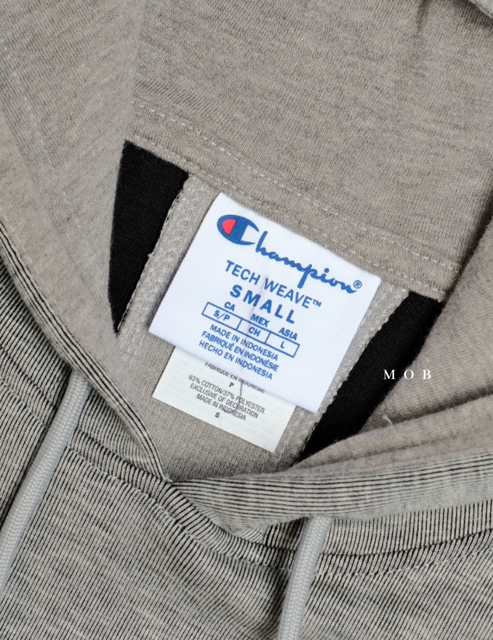 CHMPHOD1706B Tech Weave Flex Hoodie Oxford Grey