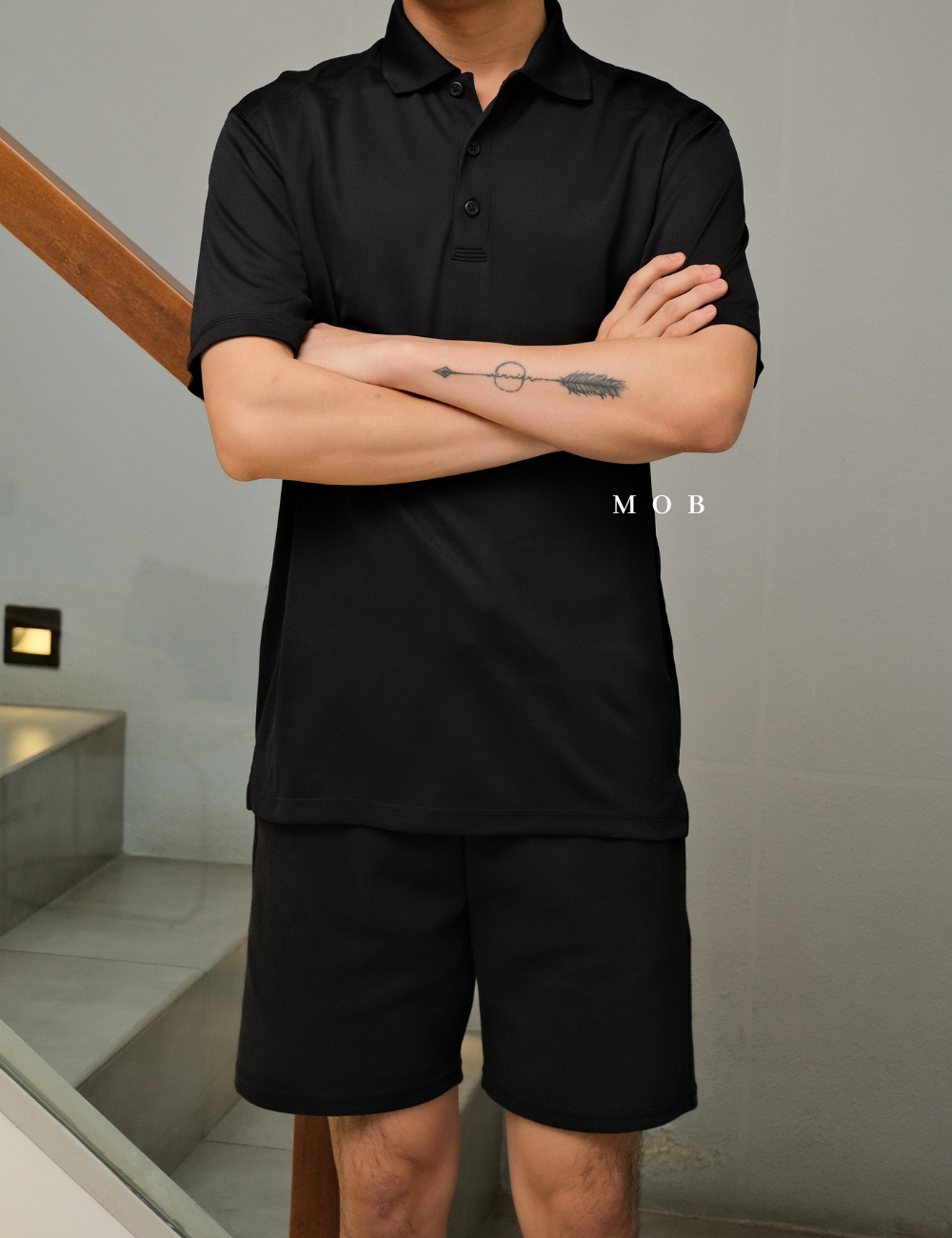 STPS01001 Micropique Sport-Wick Polo Black (S ONLY)