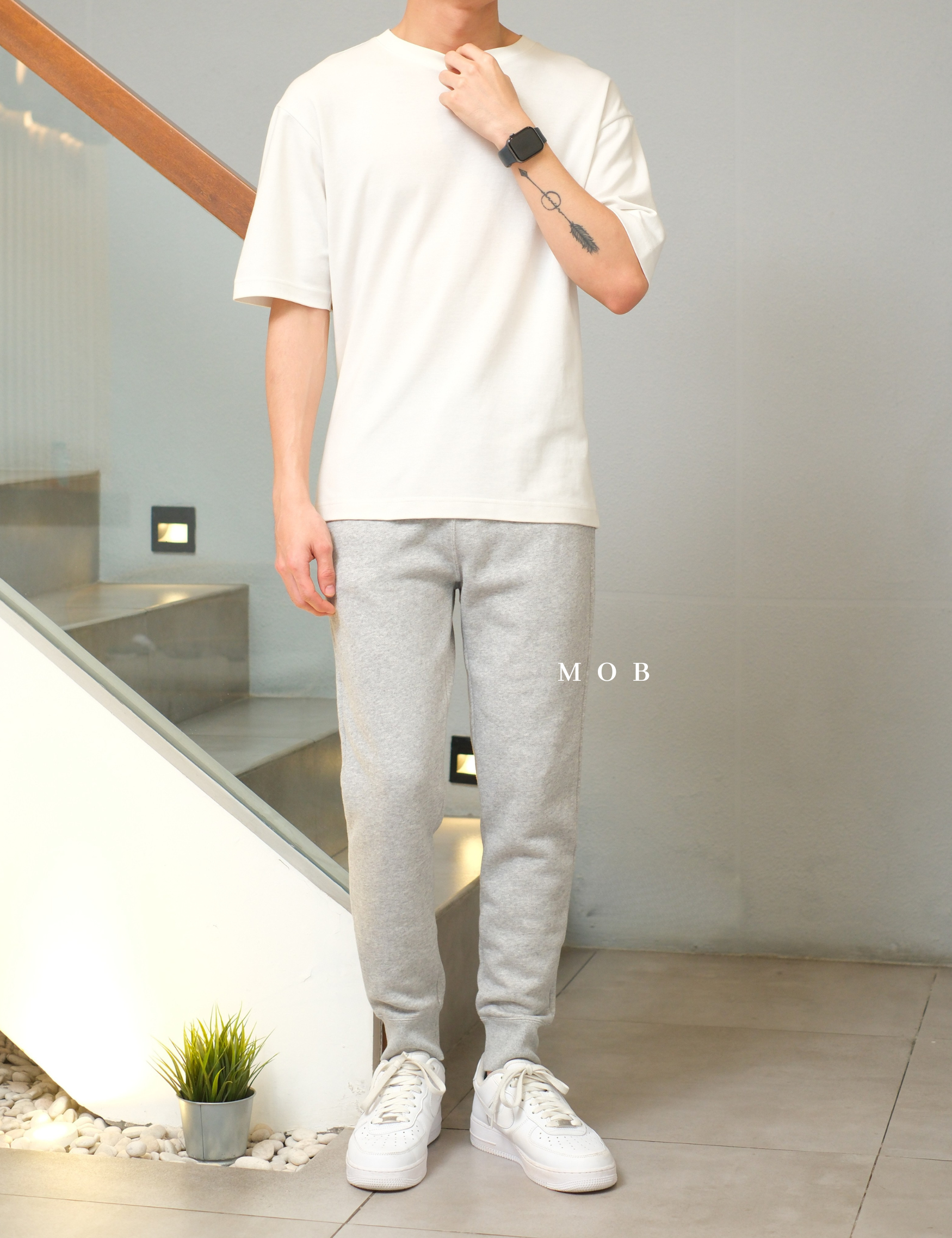 CHMPJP1501C Basic Terry Jogger Heather Grey