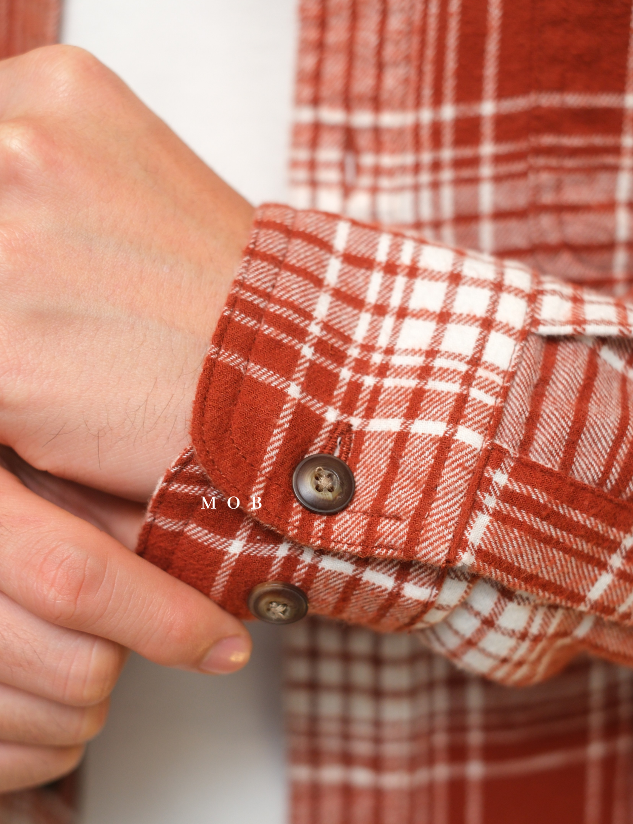 SNMLSS01014 Super Soft Flannel LS Shirt Terracotta Plaid