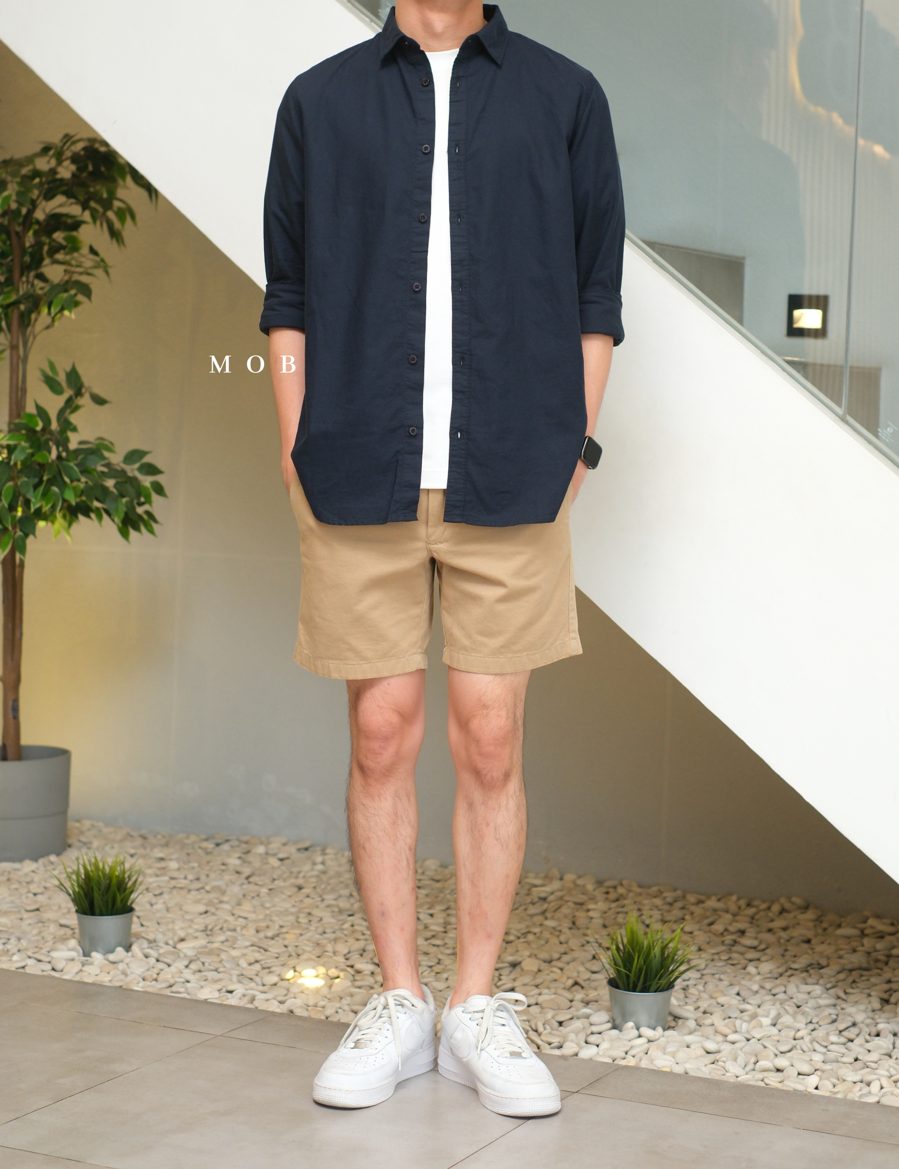 SPLLSS01001 Nature Comfort Slim LS Shirt Navy