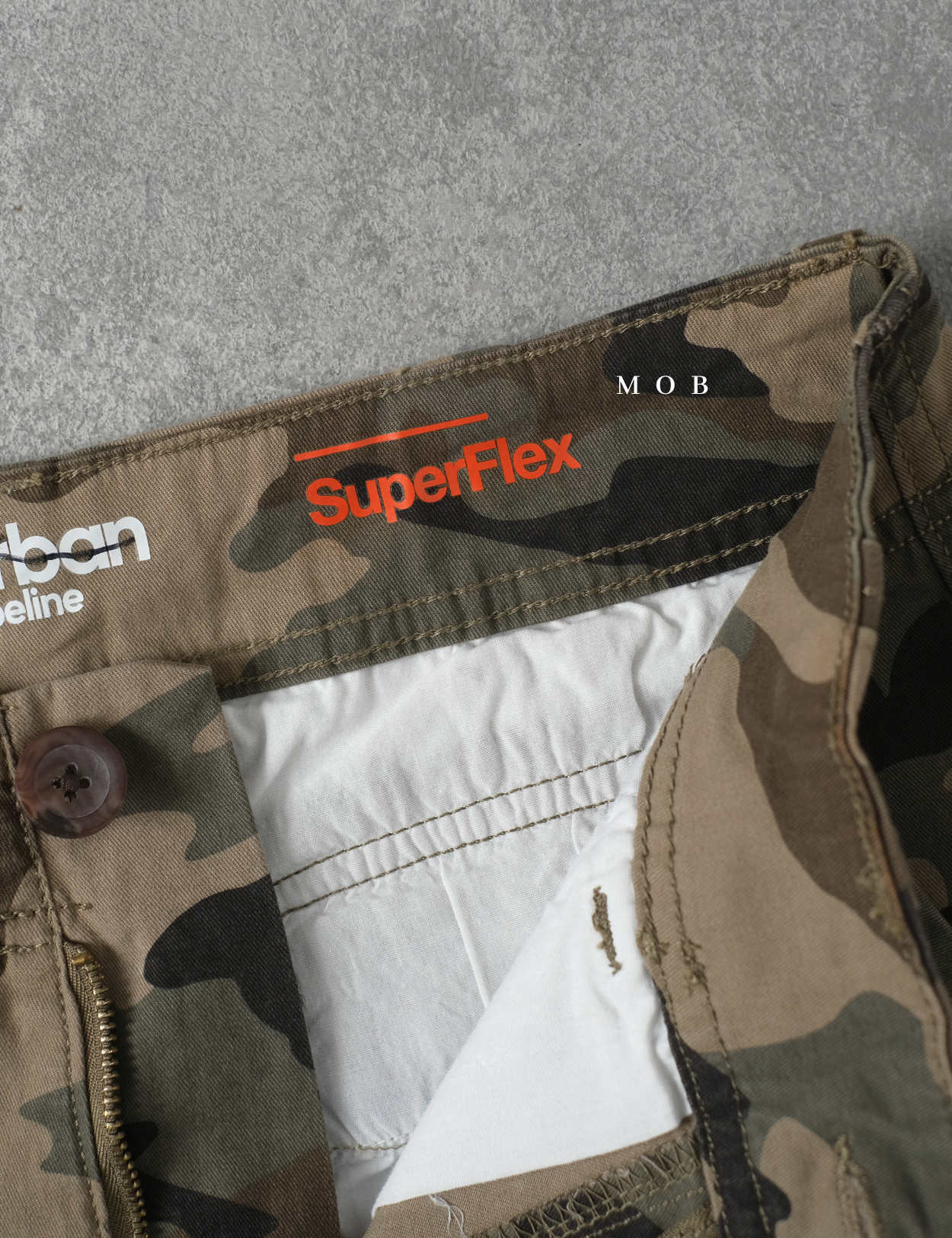 UPSR01001 Ultimate Stretch Cargo Shorts Olive Camo