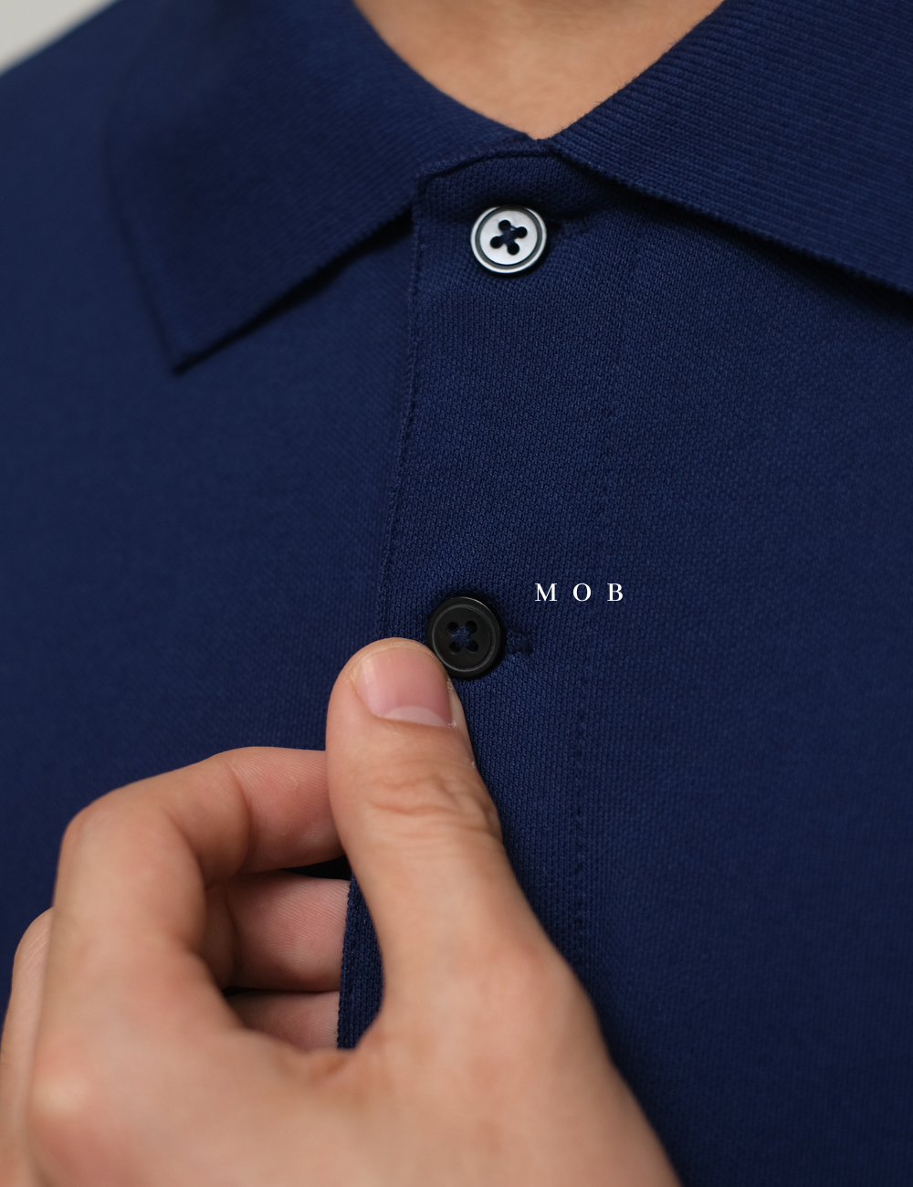 MSSPSS01003E Relaxed Pique Polo SS Admiral Blue