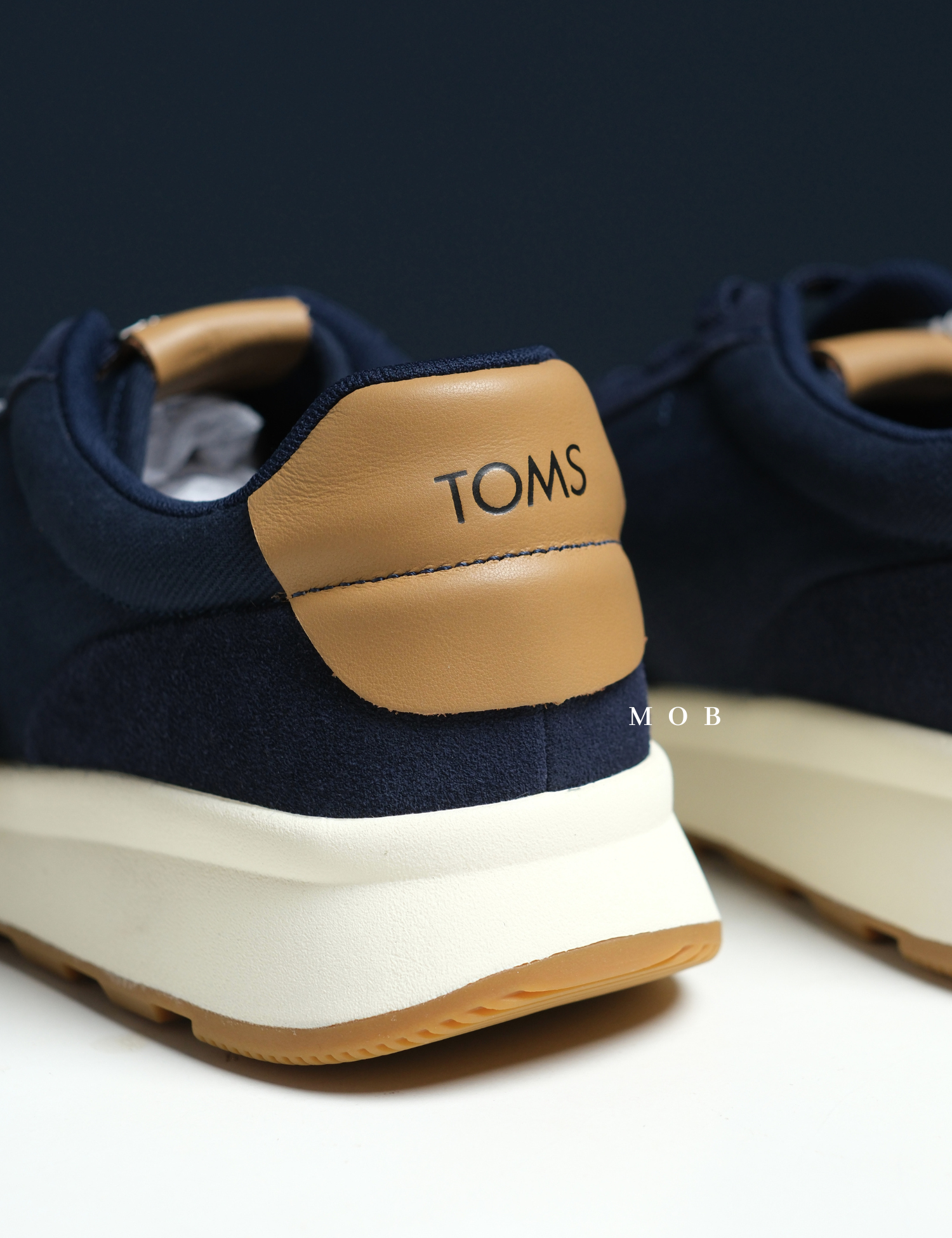 TMSSSH02001B TRVL LITE Retro Water Repellent Shoes Navy Vintage Twill