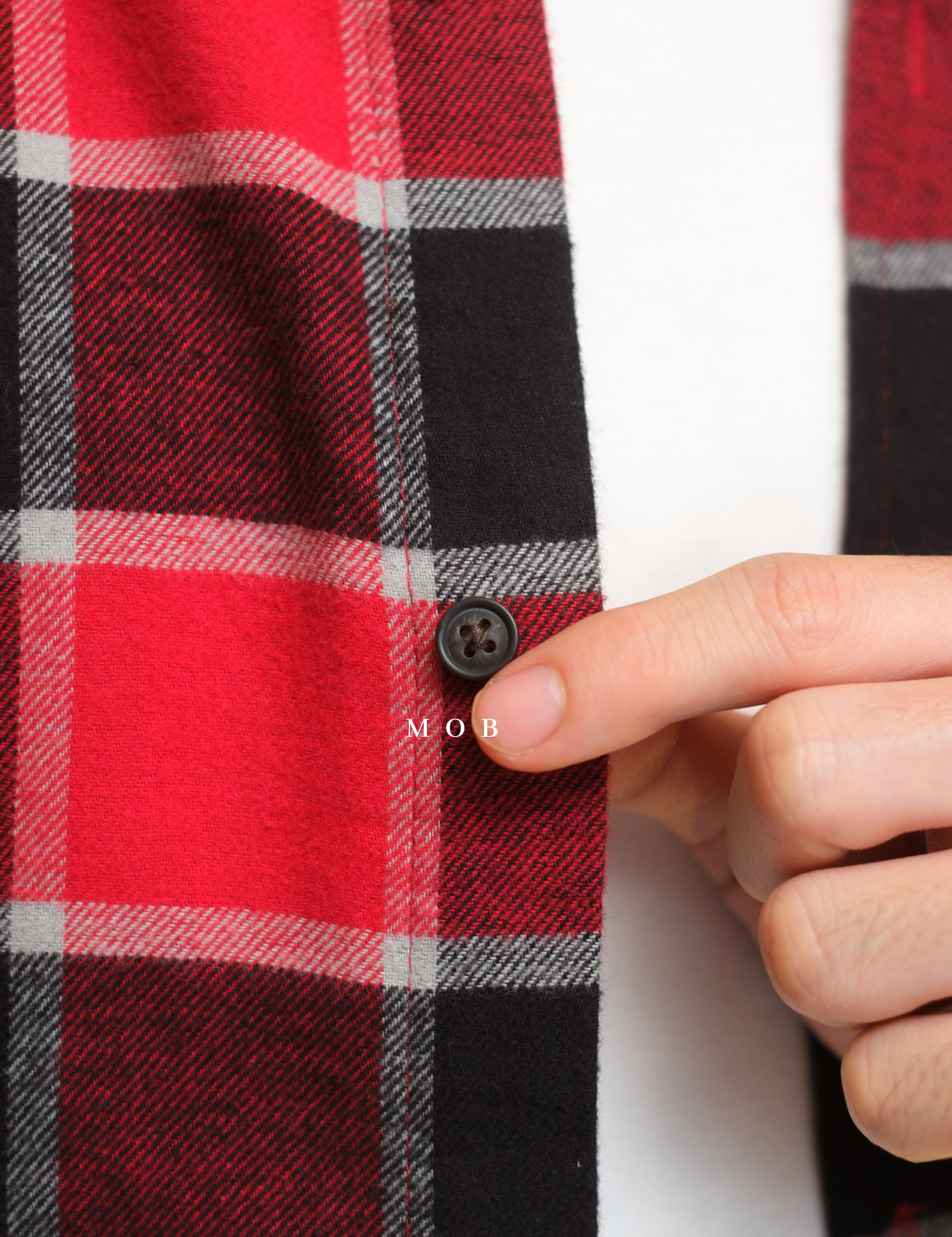 CNBLSS01005 Flannel LS Shirt Red Black Plaid