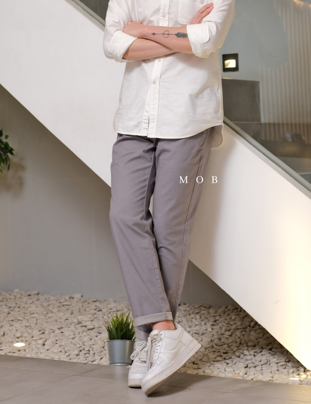 ONPT2804 Athletic Ultimate Chino Pants Grey Misty (30, 33 ONLY)