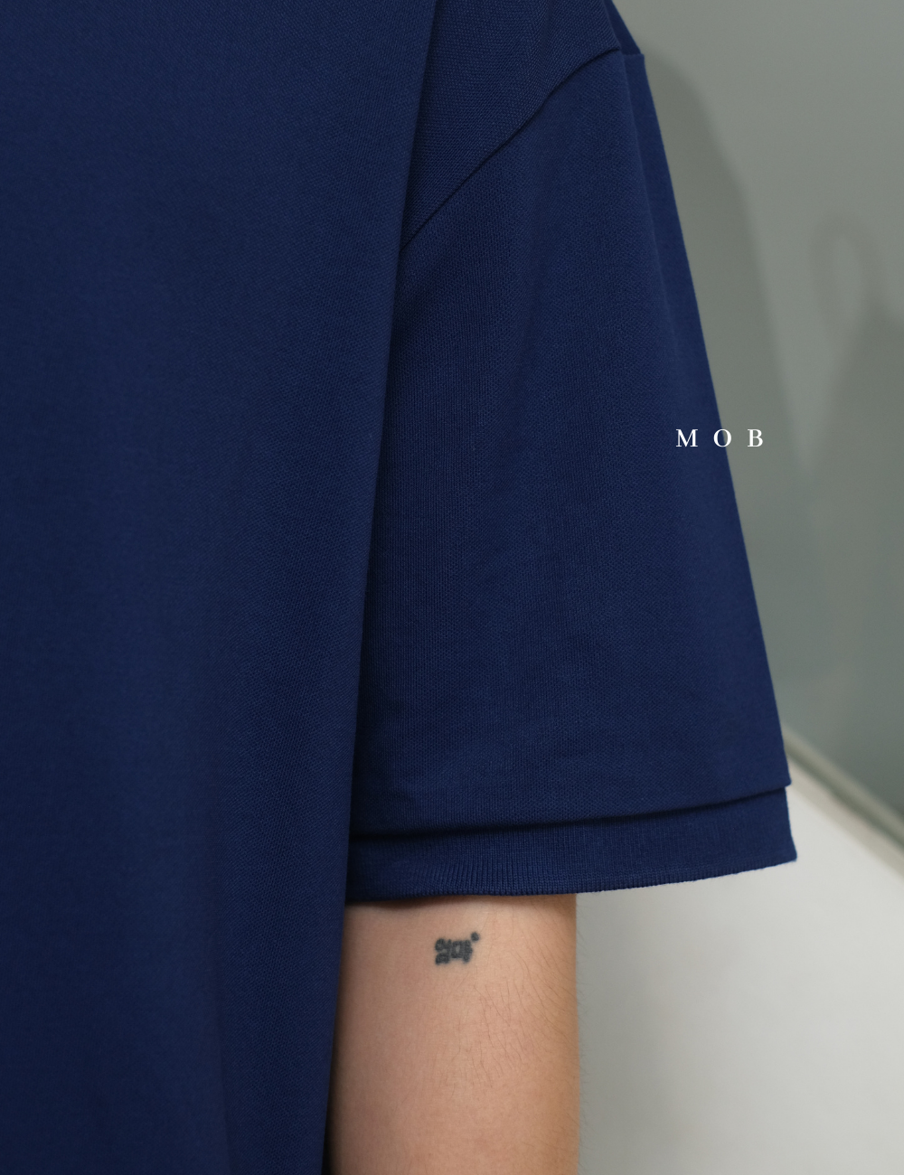 MSSPSS01003E Relaxed Pique Polo SS Admiral Blue