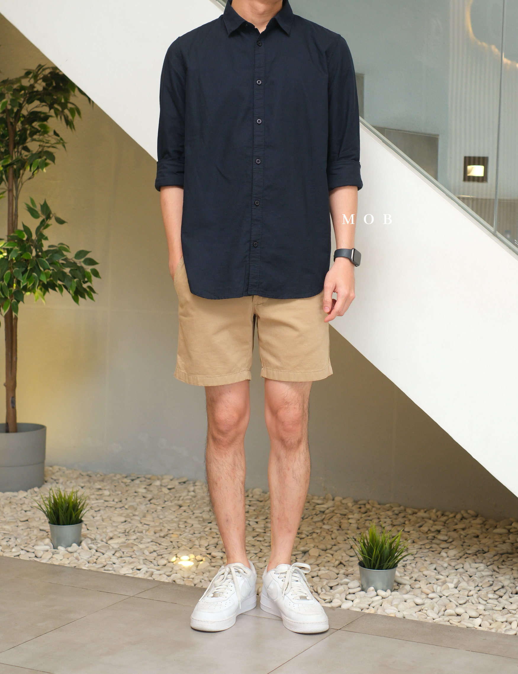 SPLLSS01001 Nature Comfort Slim LS Shirt Navy