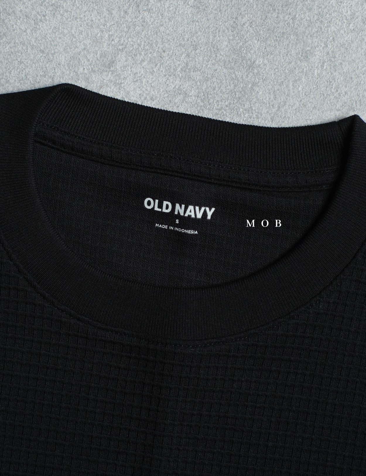 ONSST07001 Waffle SS Tee Black