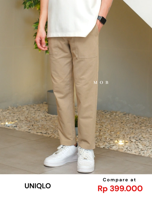 Image of [BEST DEALS!] UNQPT1201 Ankle Pants Khaki