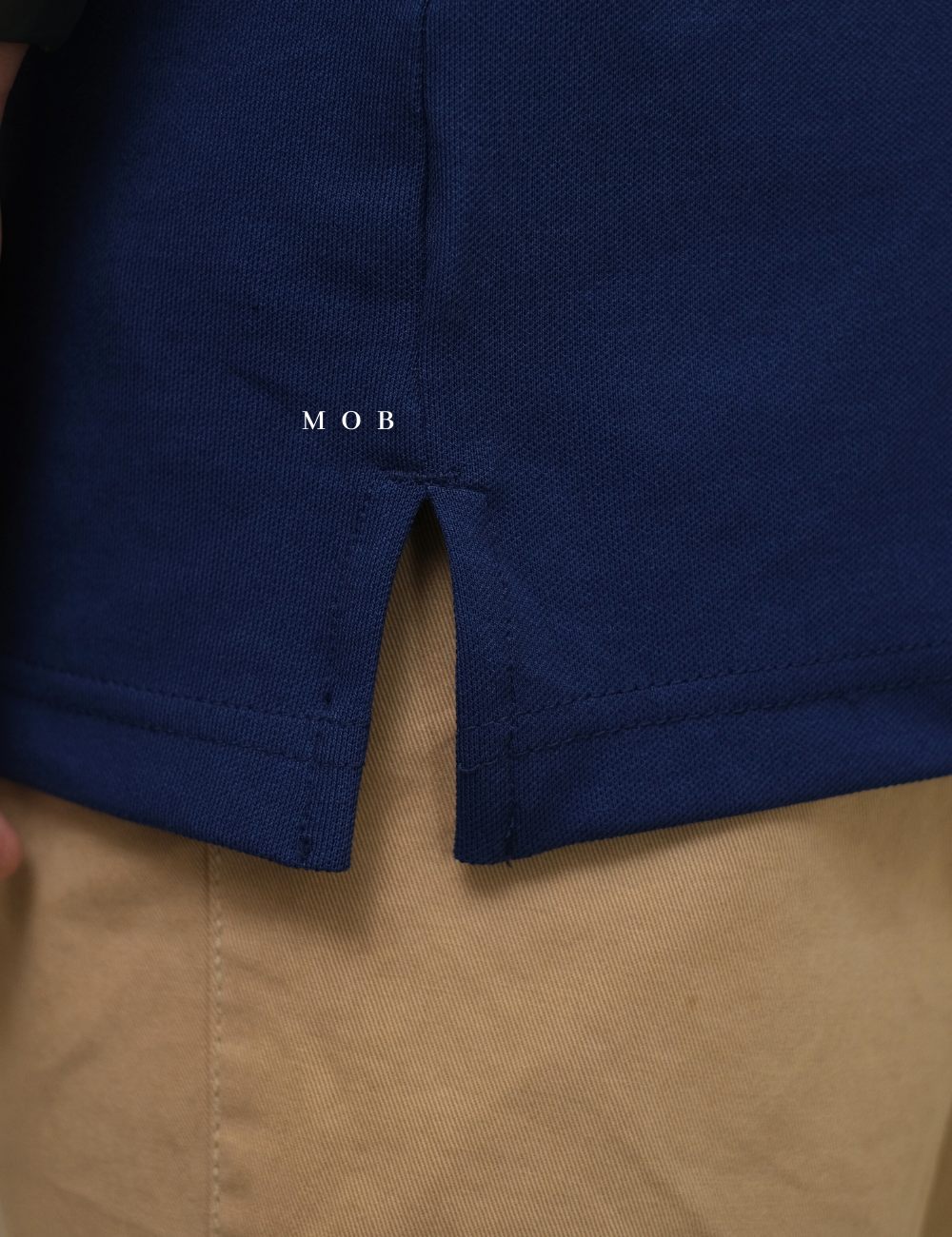MSSPSS01003E Relaxed Pique Polo SS Admiral Blue
