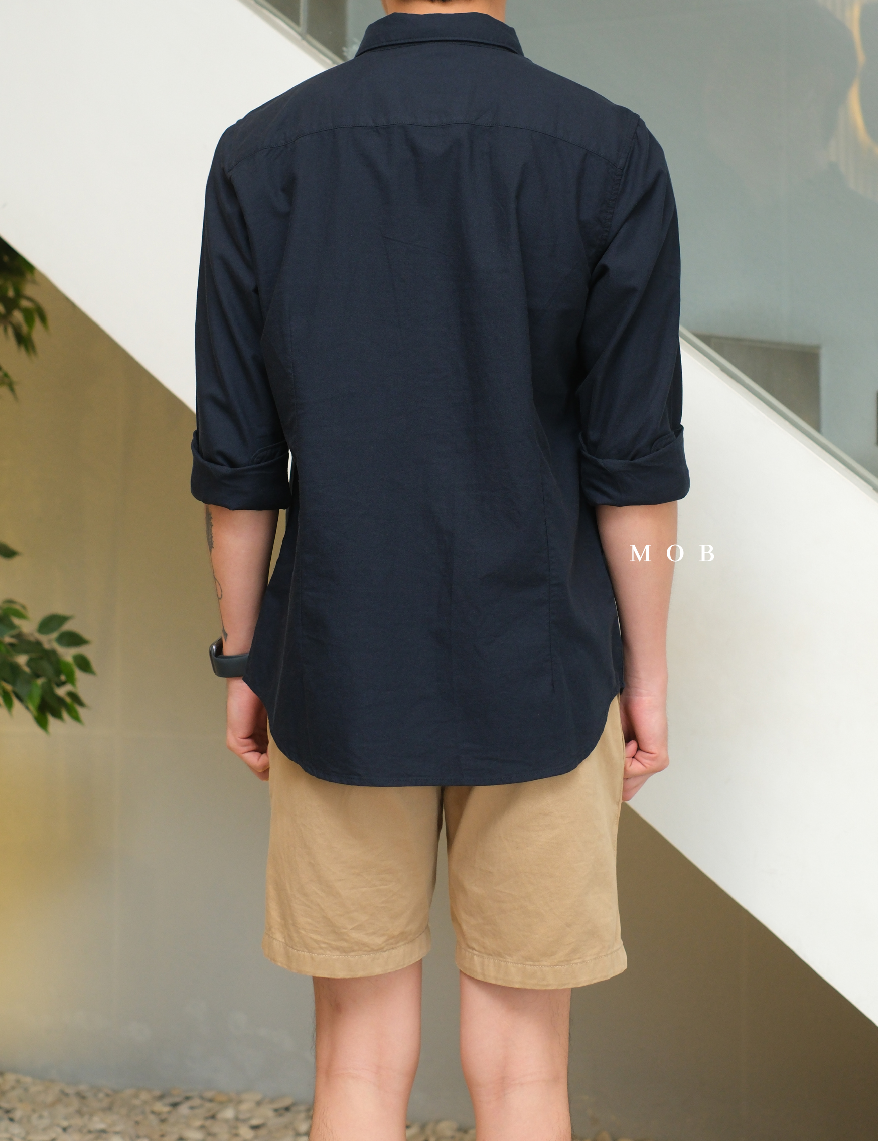 SPLLSS01001 Nature Comfort Slim LS Shirt Navy