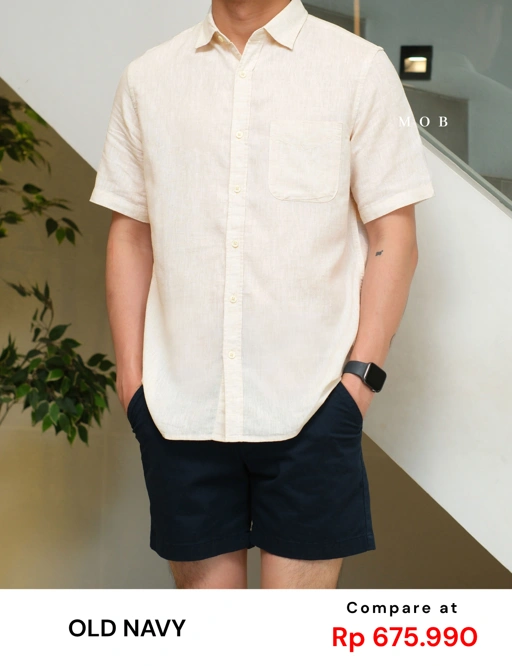 Image of ONSSS03001B Everyday LINEN SS Shirt Natural