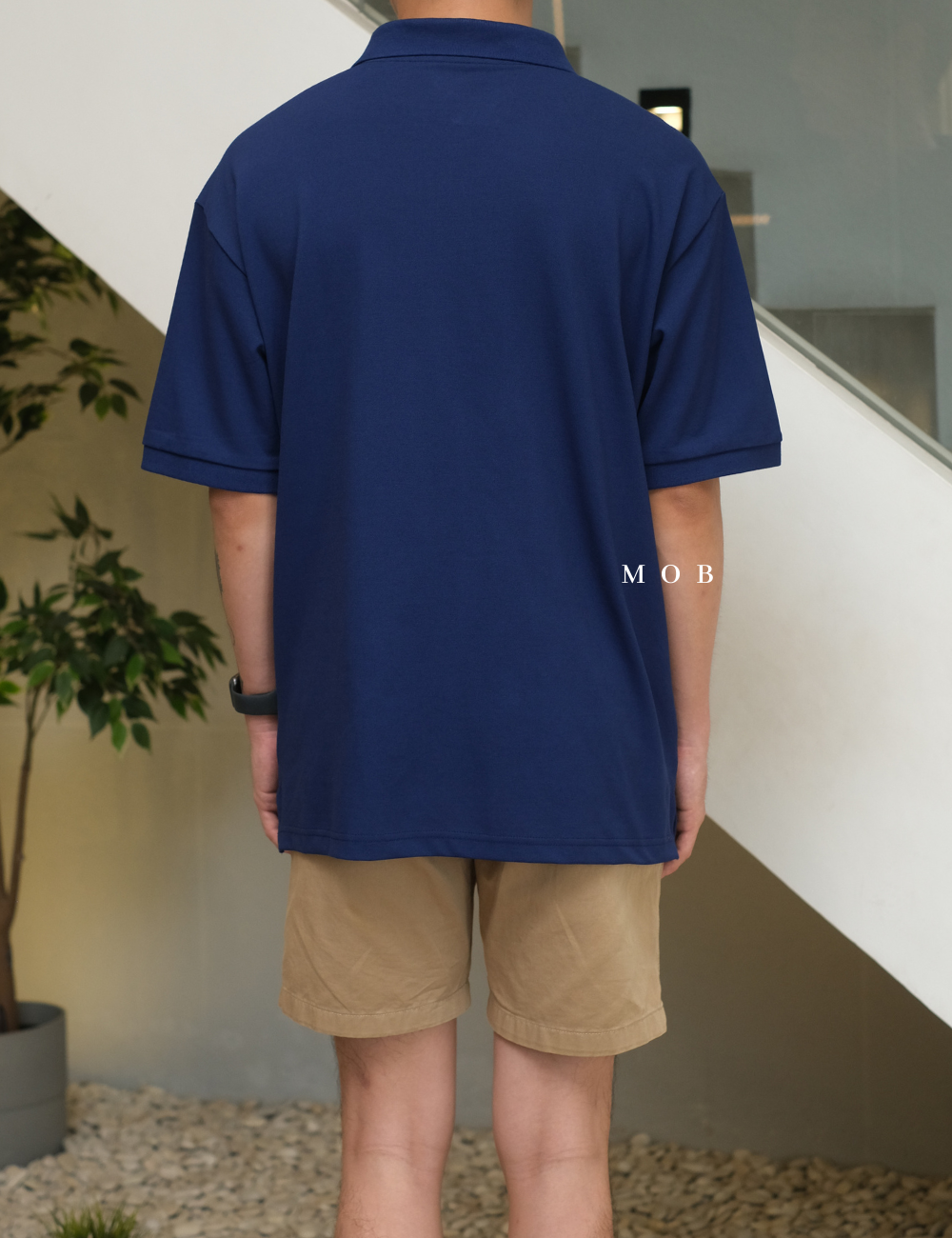 MSSPSS01003E Relaxed Pique Polo SS Admiral Blue