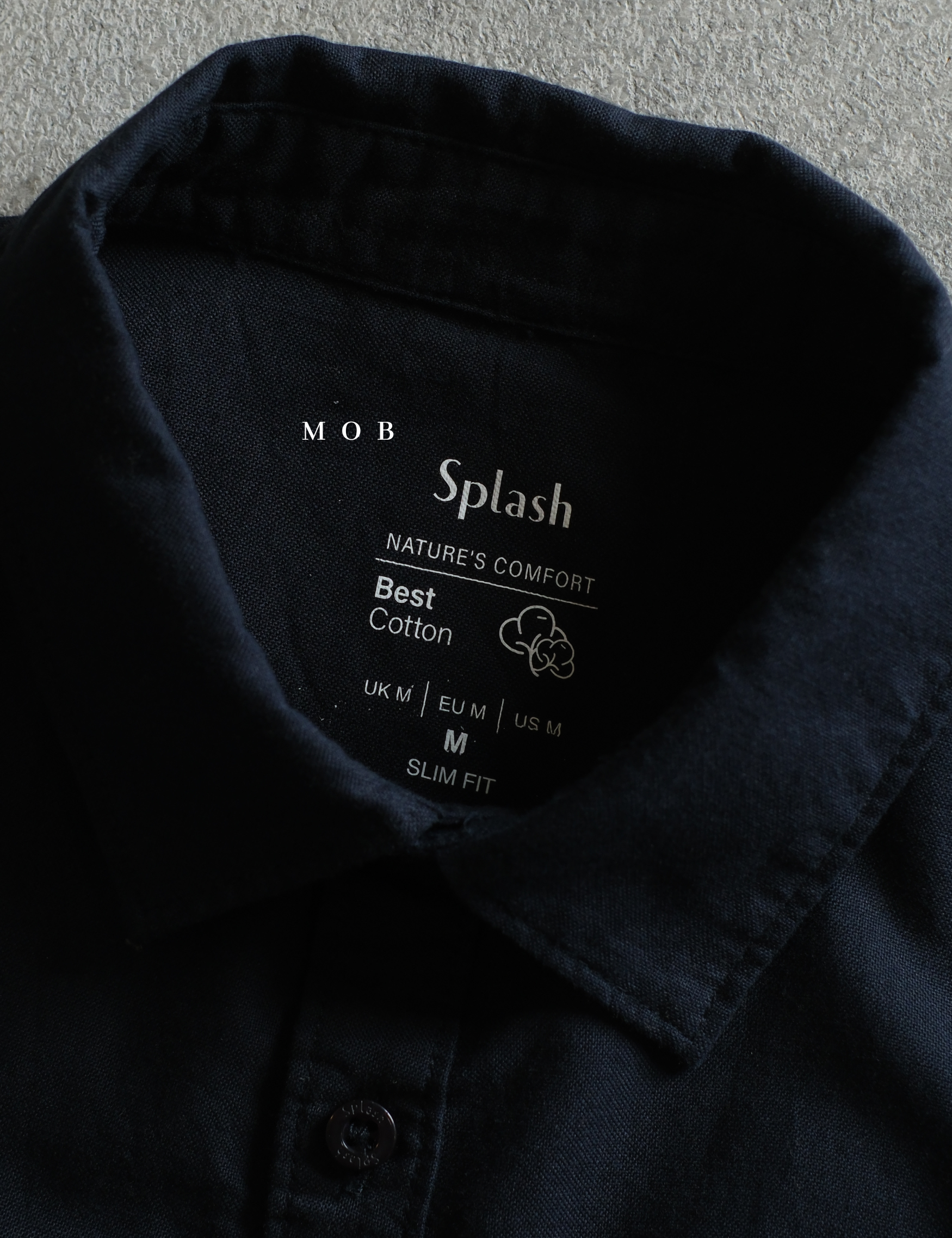 SPLLSS01001 Nature Comfort Slim LS Shirt Navy