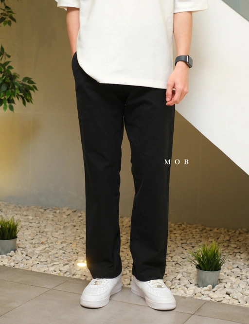 Image of BRPT05001 GAVIN Relaxed Pants Black
