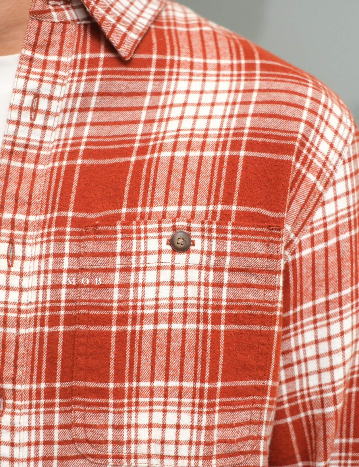 SNMLSS01014 Super Soft Flannel LS Shirt Terracotta Plaid