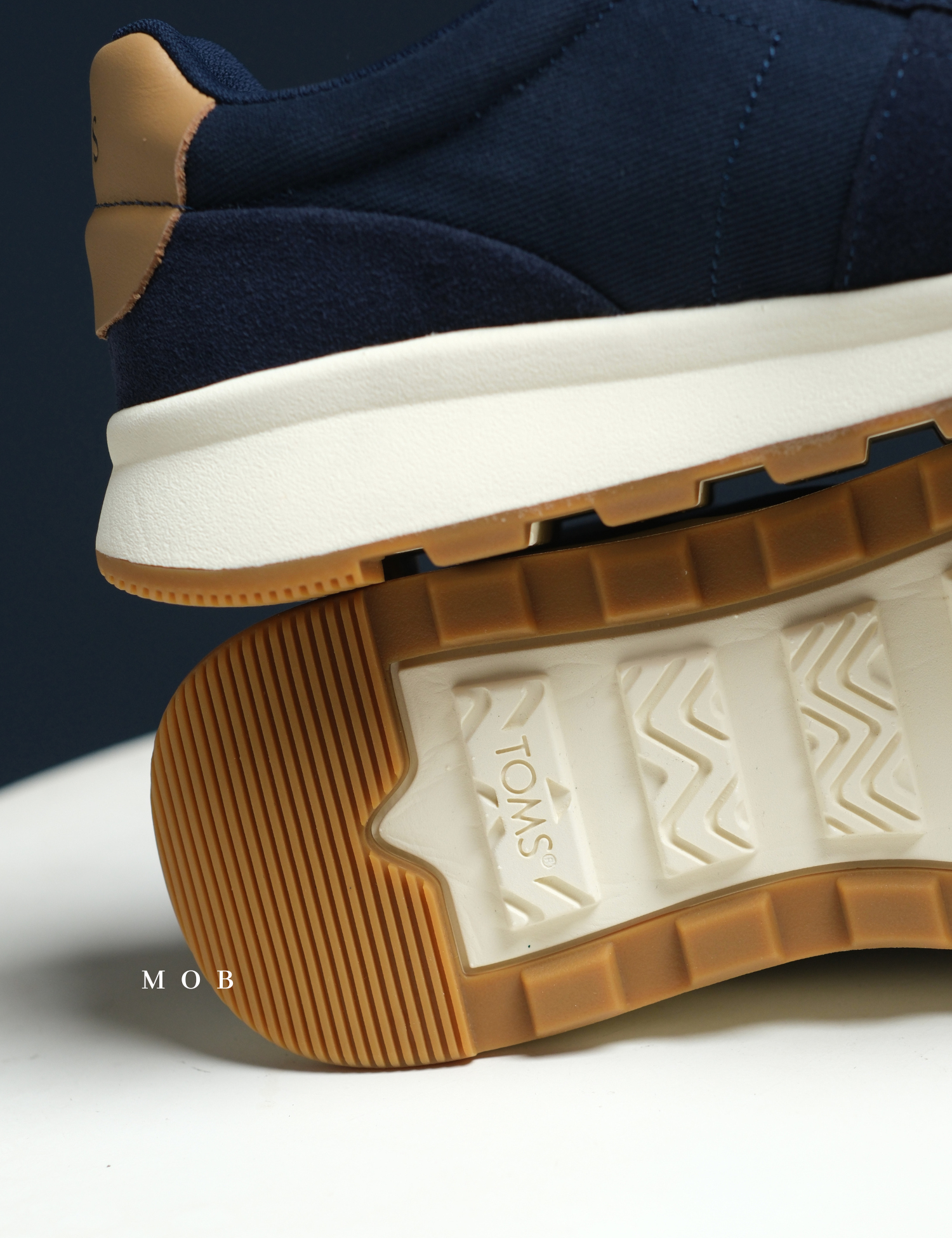 TMSSSH02001B TRVL LITE Retro Water Repellent Shoes Navy Vintage Twill