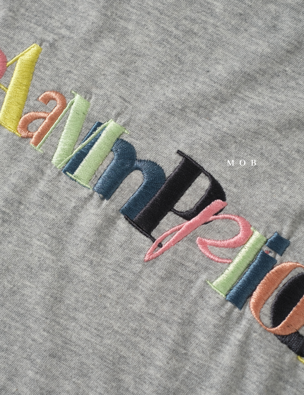 CHMPSST2210B Lightweight Overlap Logo SS Tee Grey 