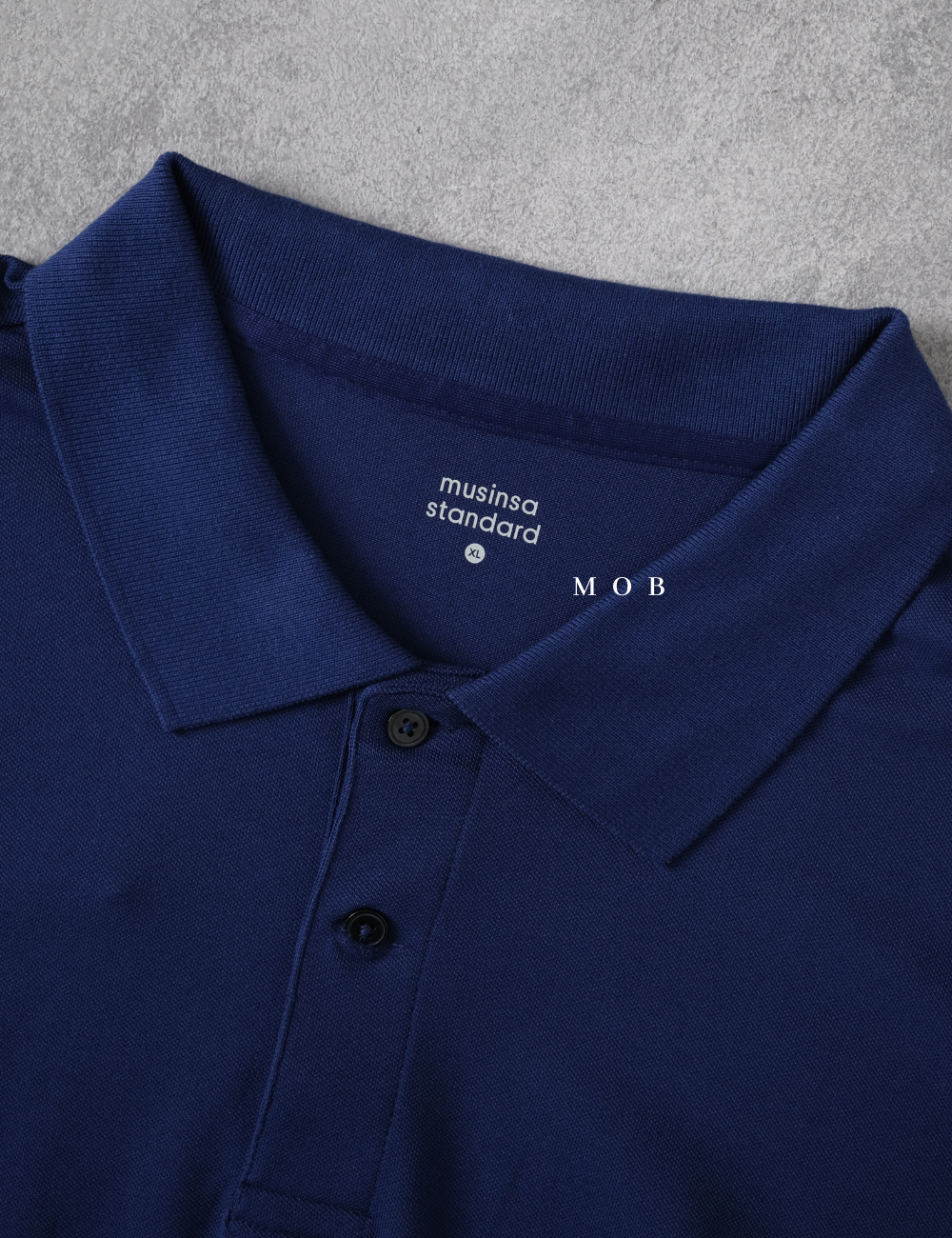 MSSPSS01003E Relaxed Pique Polo SS Admiral Blue