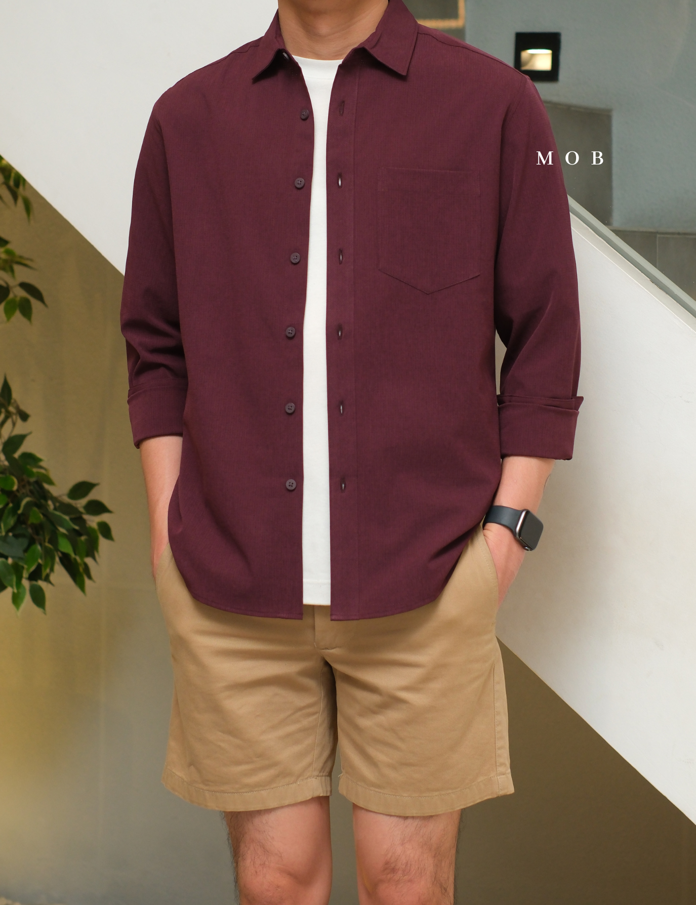 APTLSS02001C STANDARD Performance LS Shirt Maroon