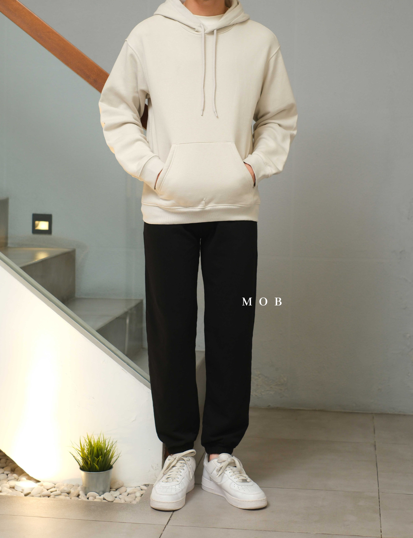 ARJP06001B Cloud Soft Slouchy Jogger Pants Black