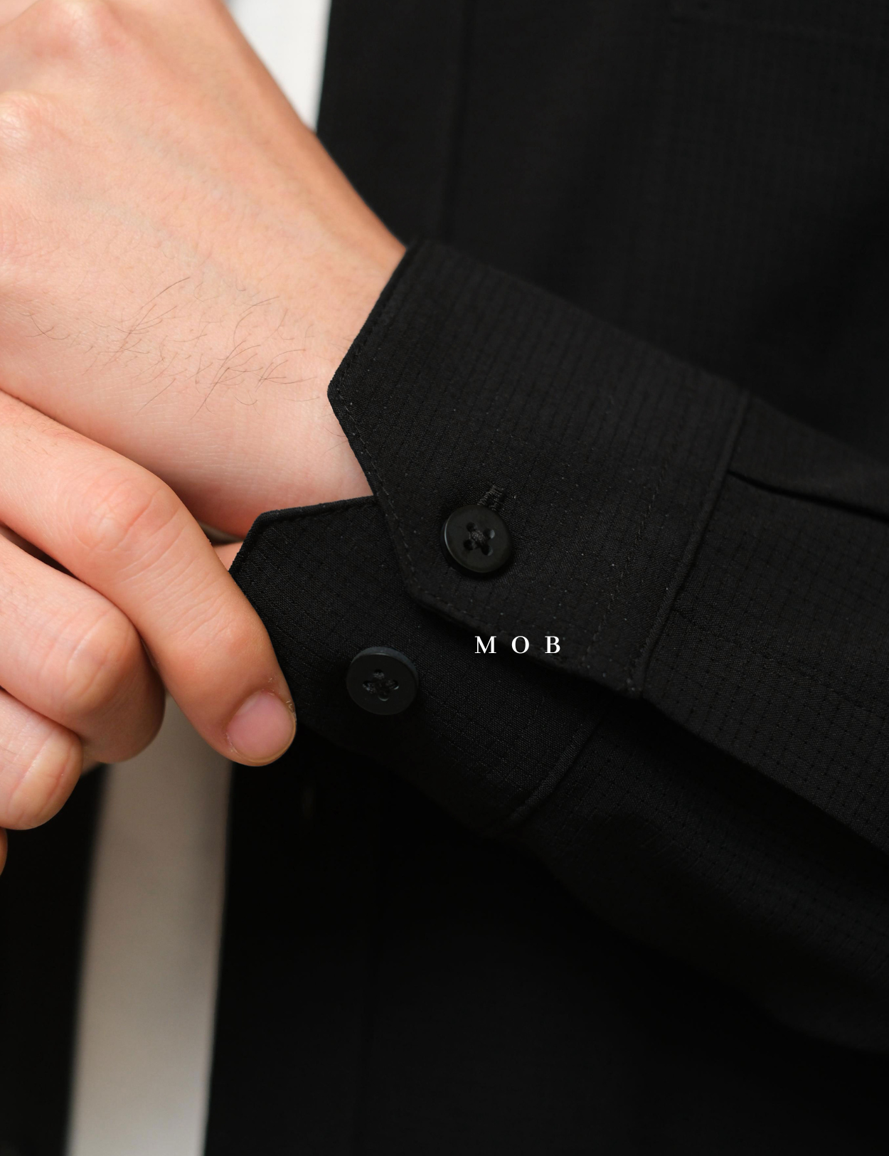 FLXLSS01001A Slim Performance LS Shirt Black
