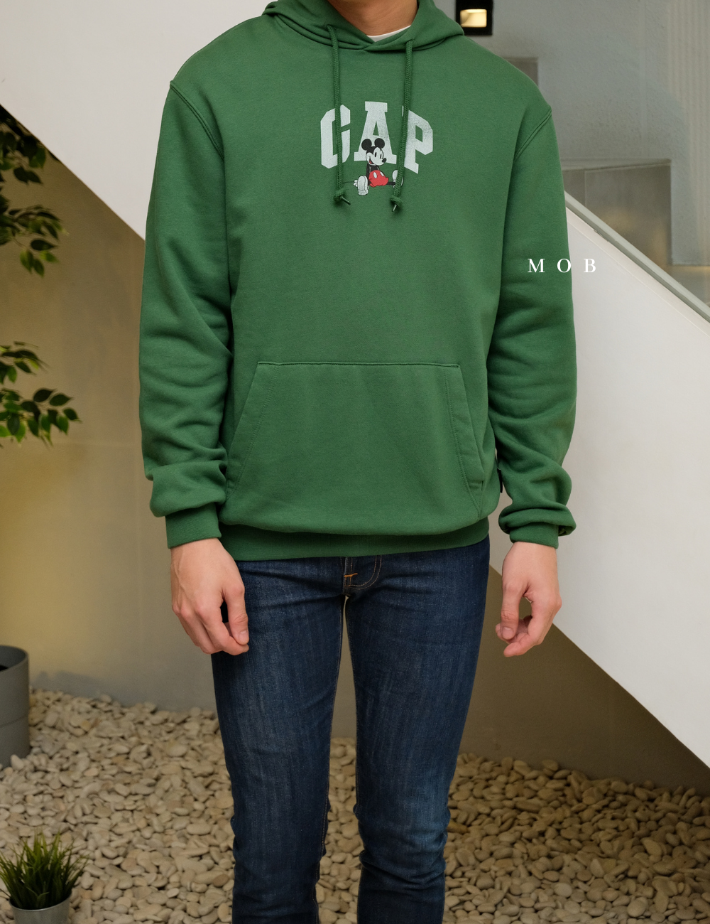 GPHOD01005 [HOODIE] Gap x Disney Mickey Mouse Dark Green