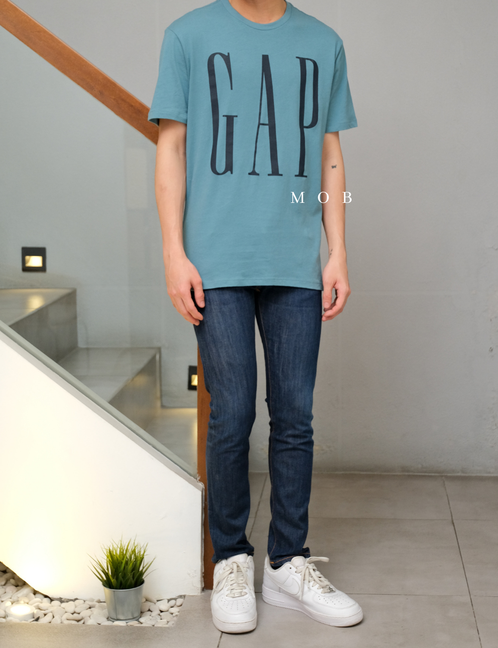 GPSST1205B Big Logo SS Tee Coastal Green
