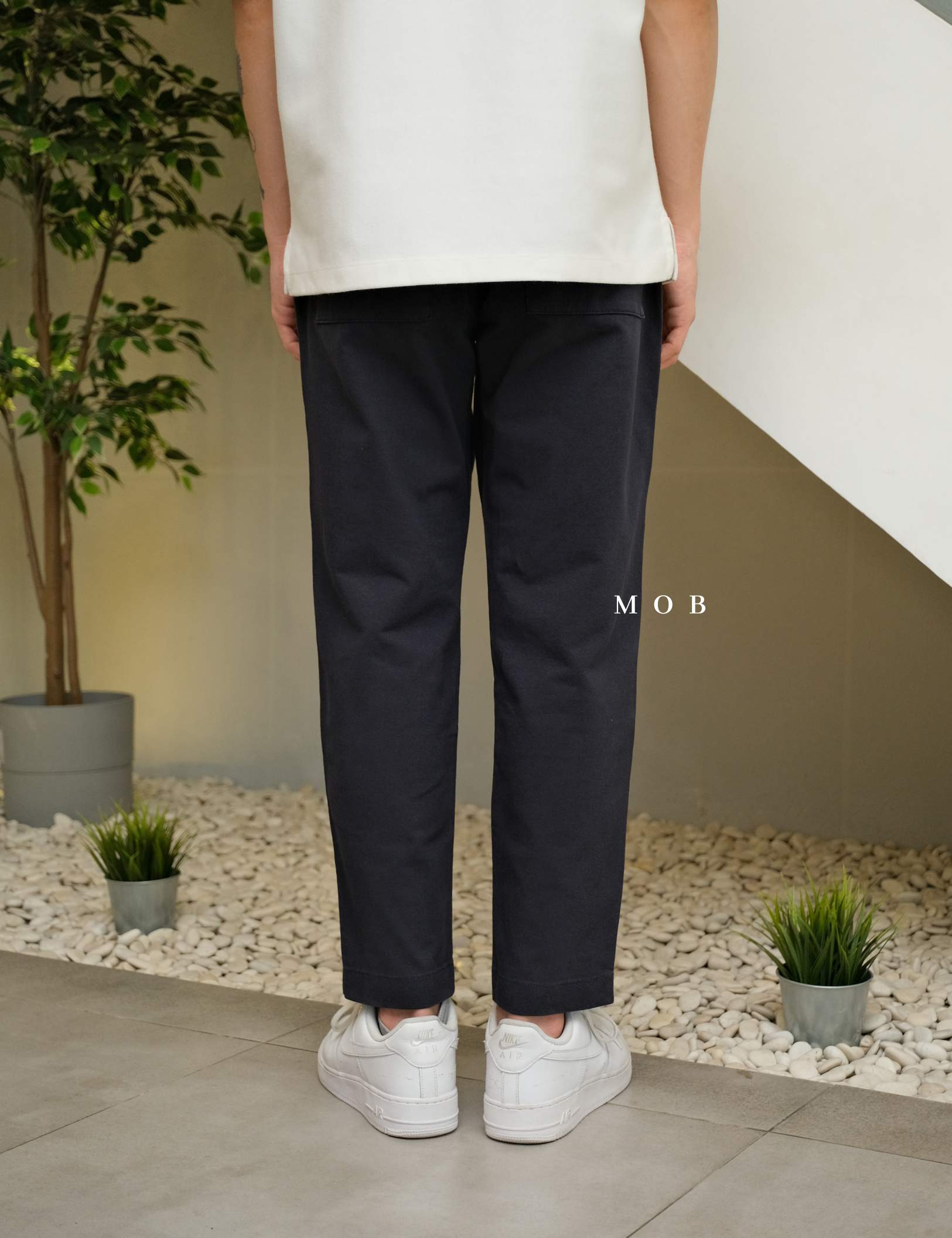 UNQPT1203 Ankle Pants Navy