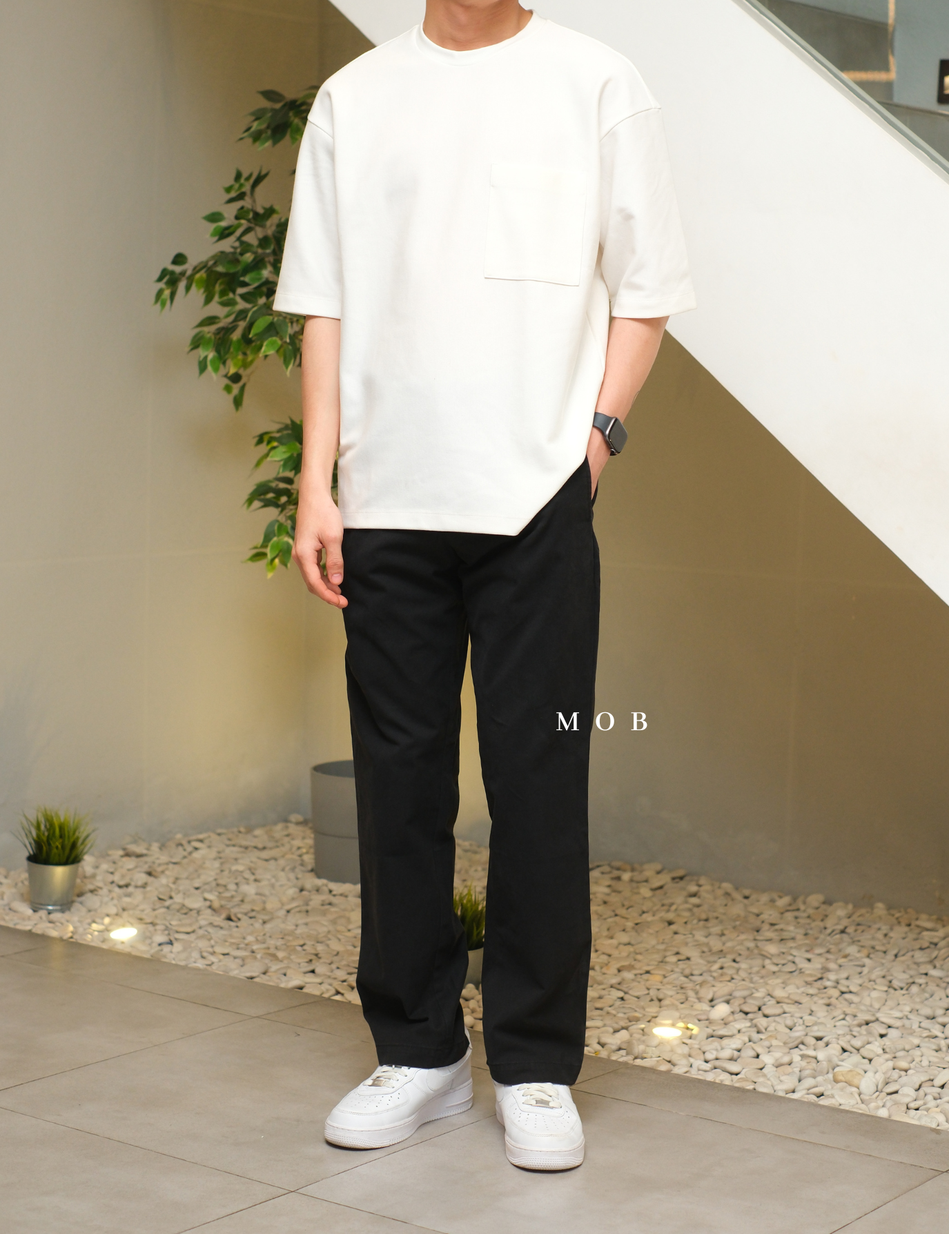BRPT05001 GAVIN Relaxed Pants Black