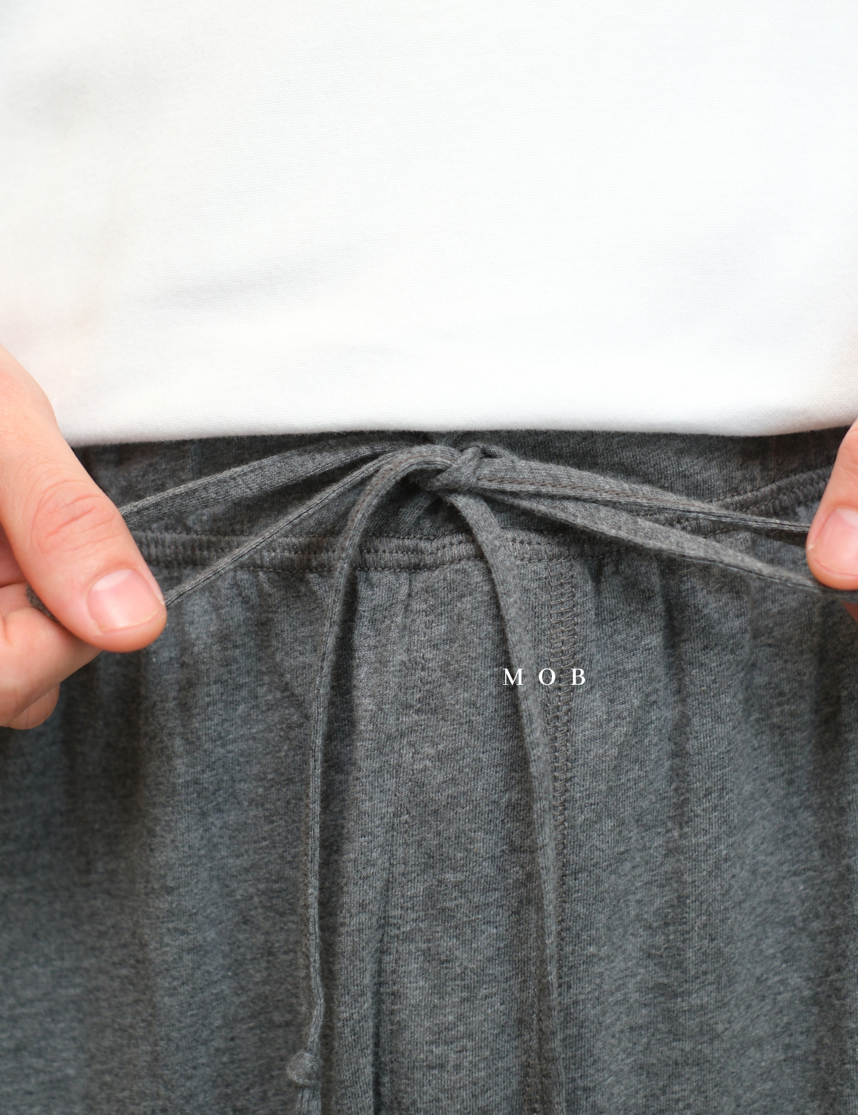 LEJP1006 Knit Jersey Sleep Jogger Charcoal