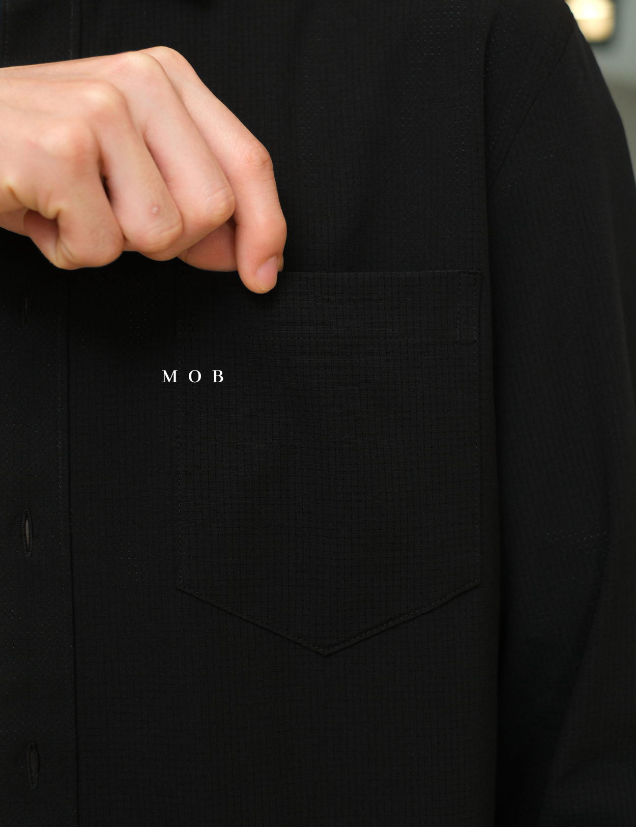 FLXLSS01001A Slim Performance LS Shirt Black
