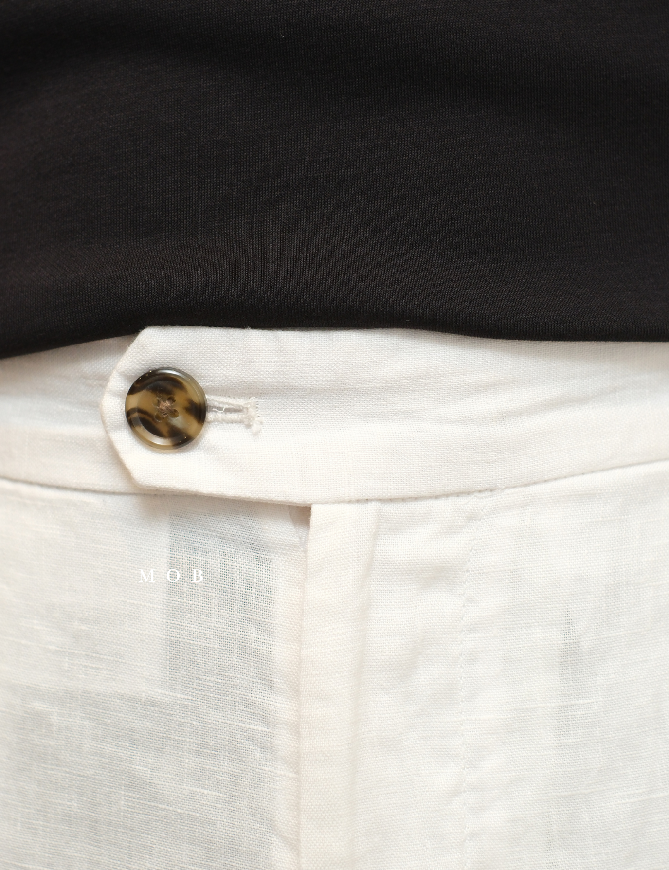 CLB02LIL002-004 Linen Luxury Pants White