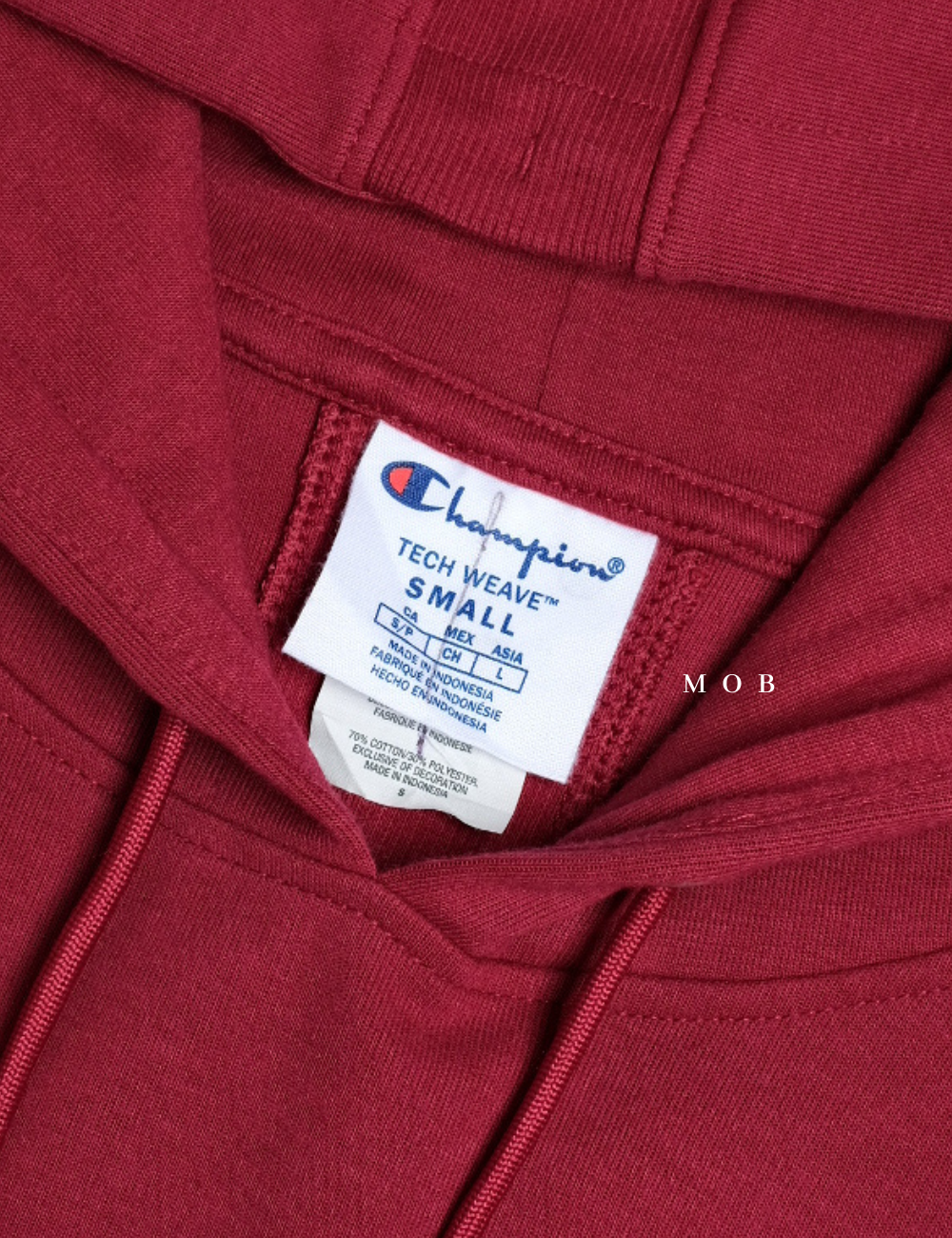 CHMPHOD1706C Tech Weave Flex Hoodie Cranberry