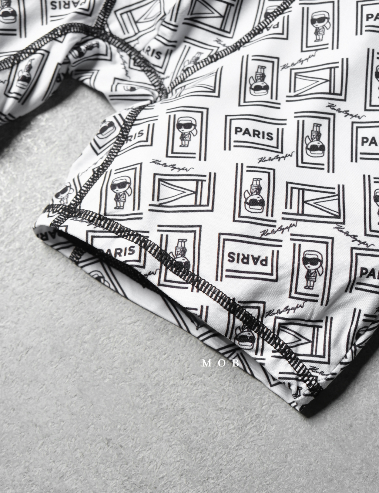 KRLB01017 Paris Karl Frame Ikon Logo Boxer White